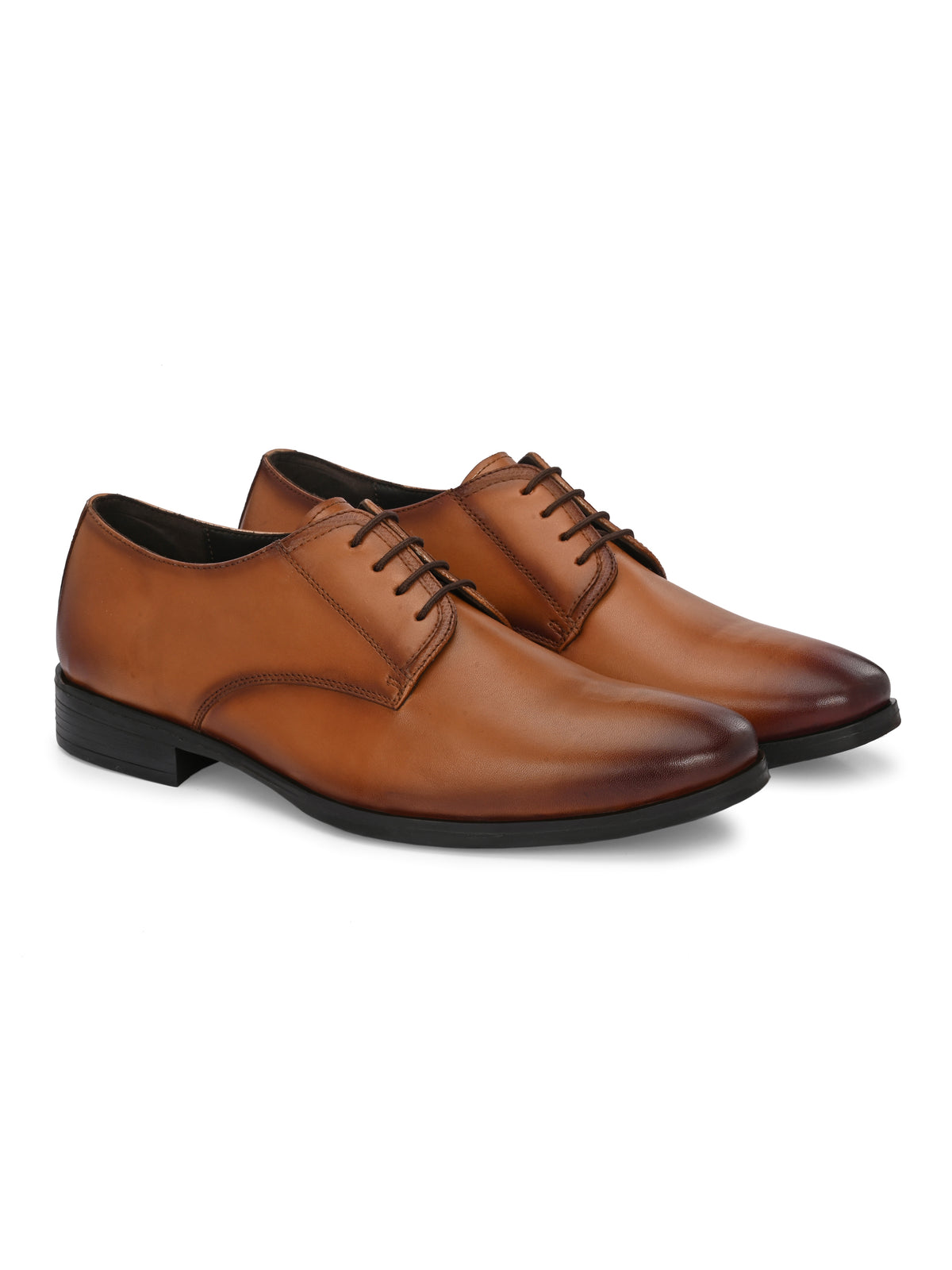 Royal Brown Leather Lace-Up