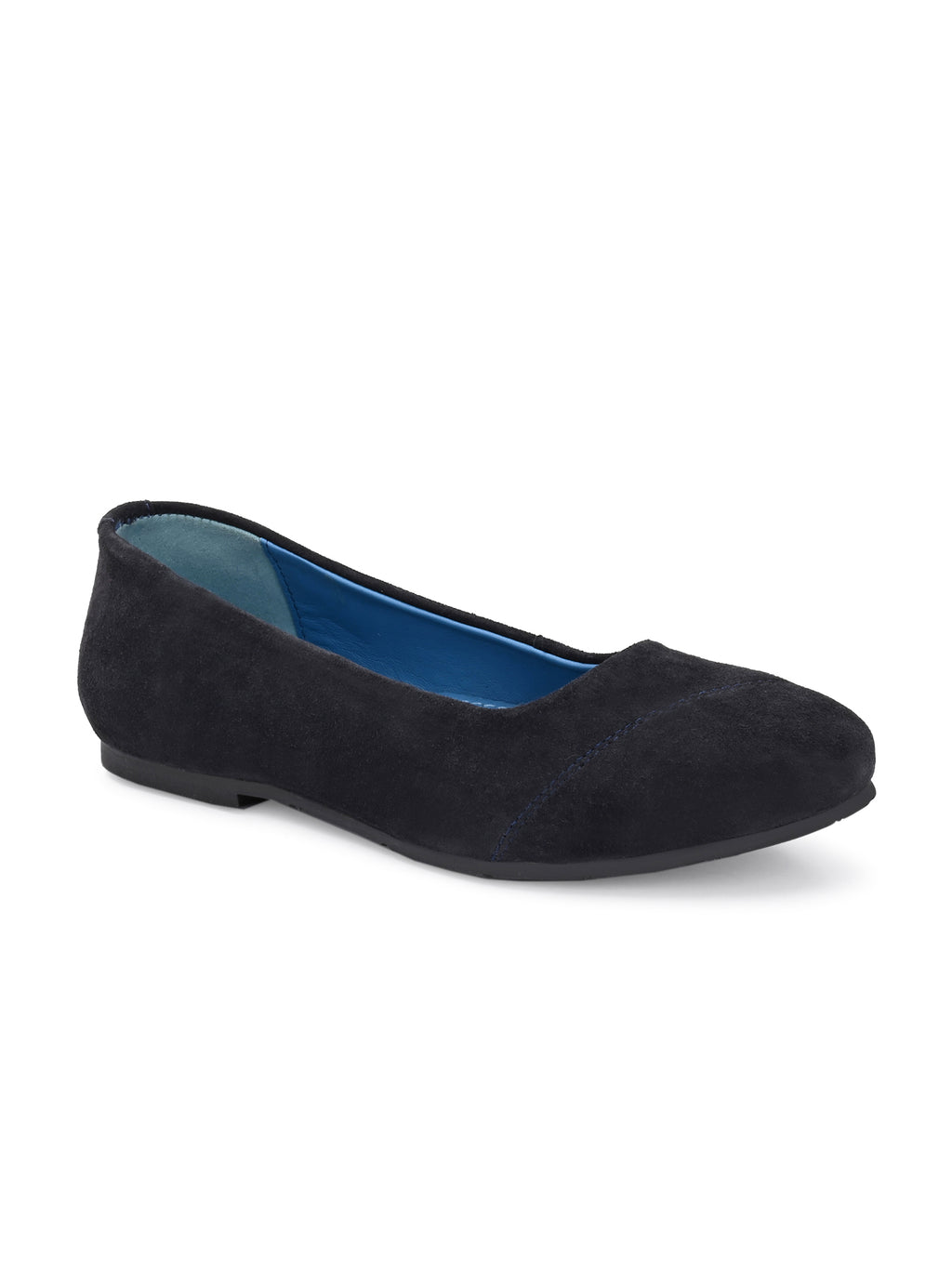 Charcoal Classic Suede Ballerinas