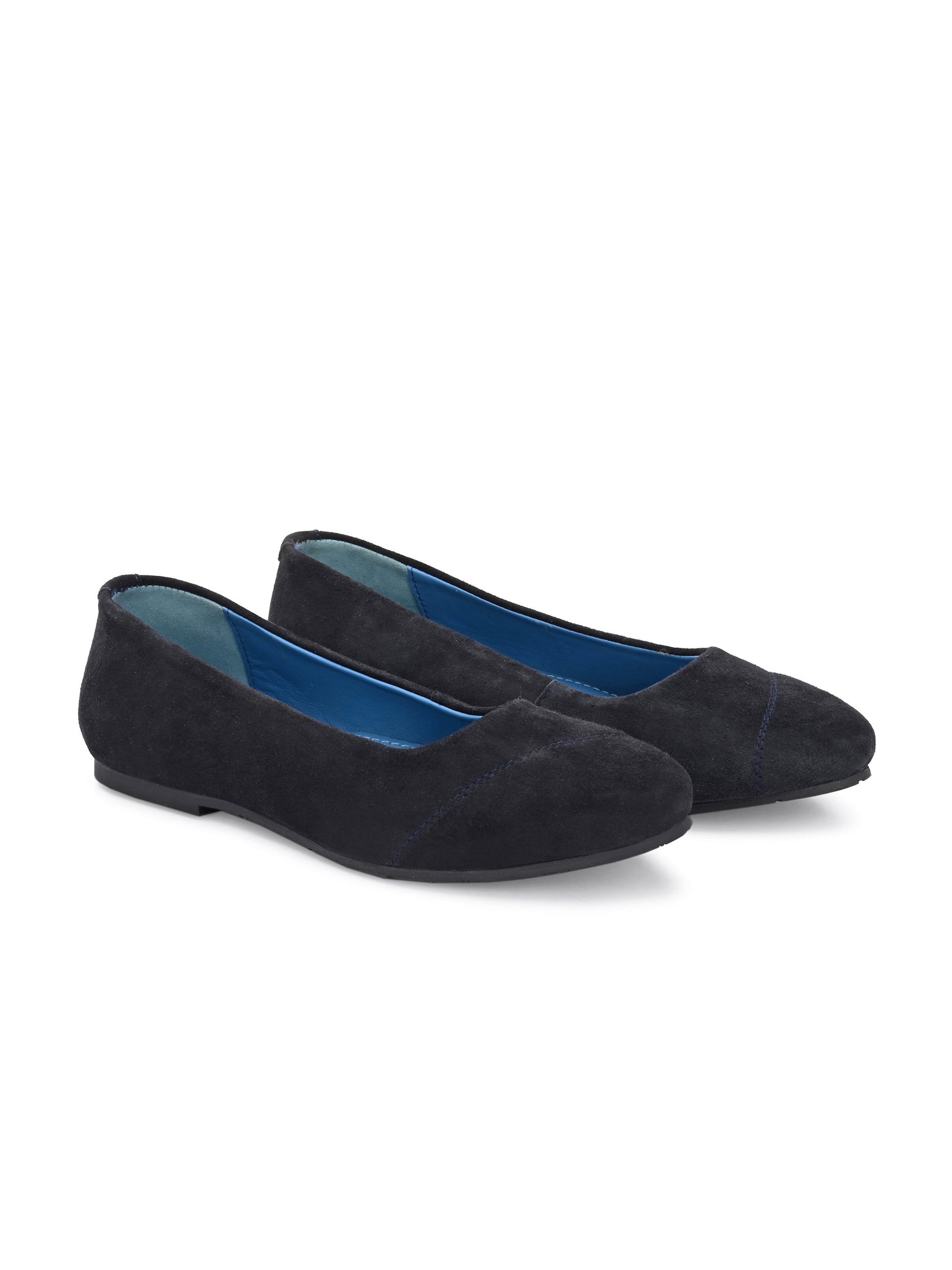 Charcoal Classic Suede Ballerinas