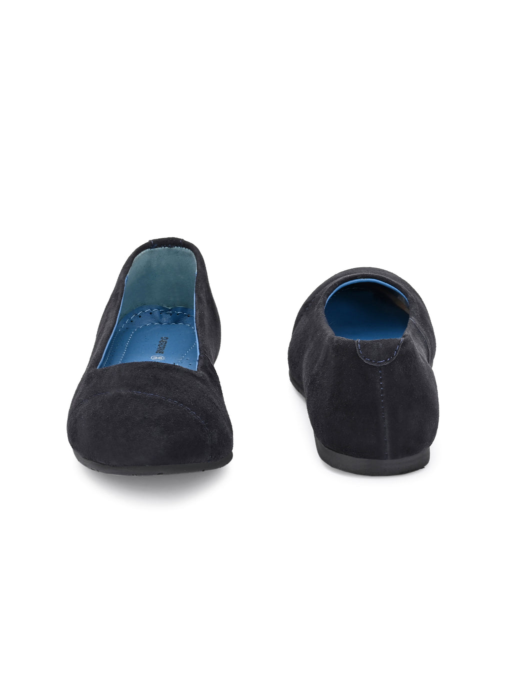 Charcoal Classic Suede Ballerinas