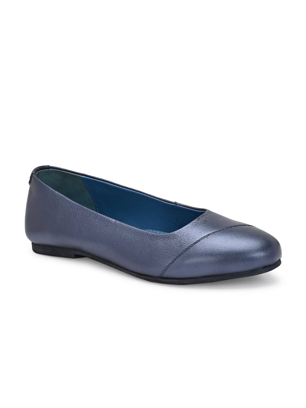 Indigo Luxe Genuine Leather Ballerinas