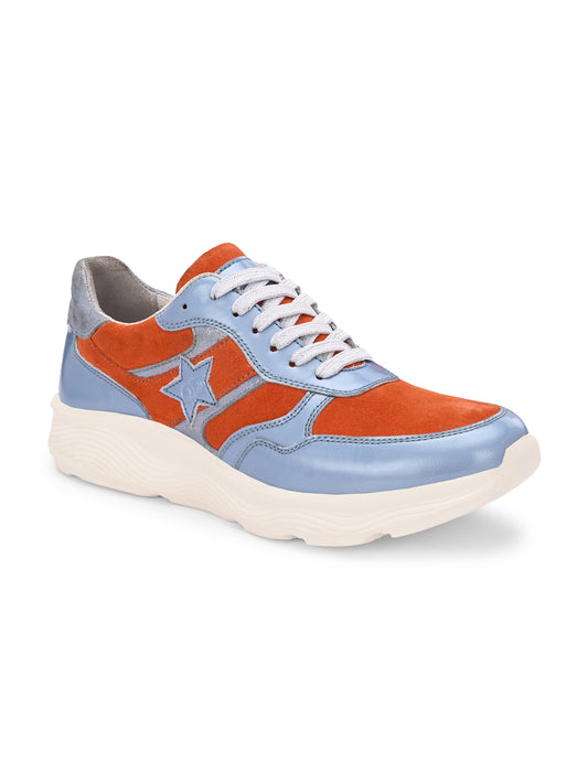 Citrus Splash Leather Sneakers