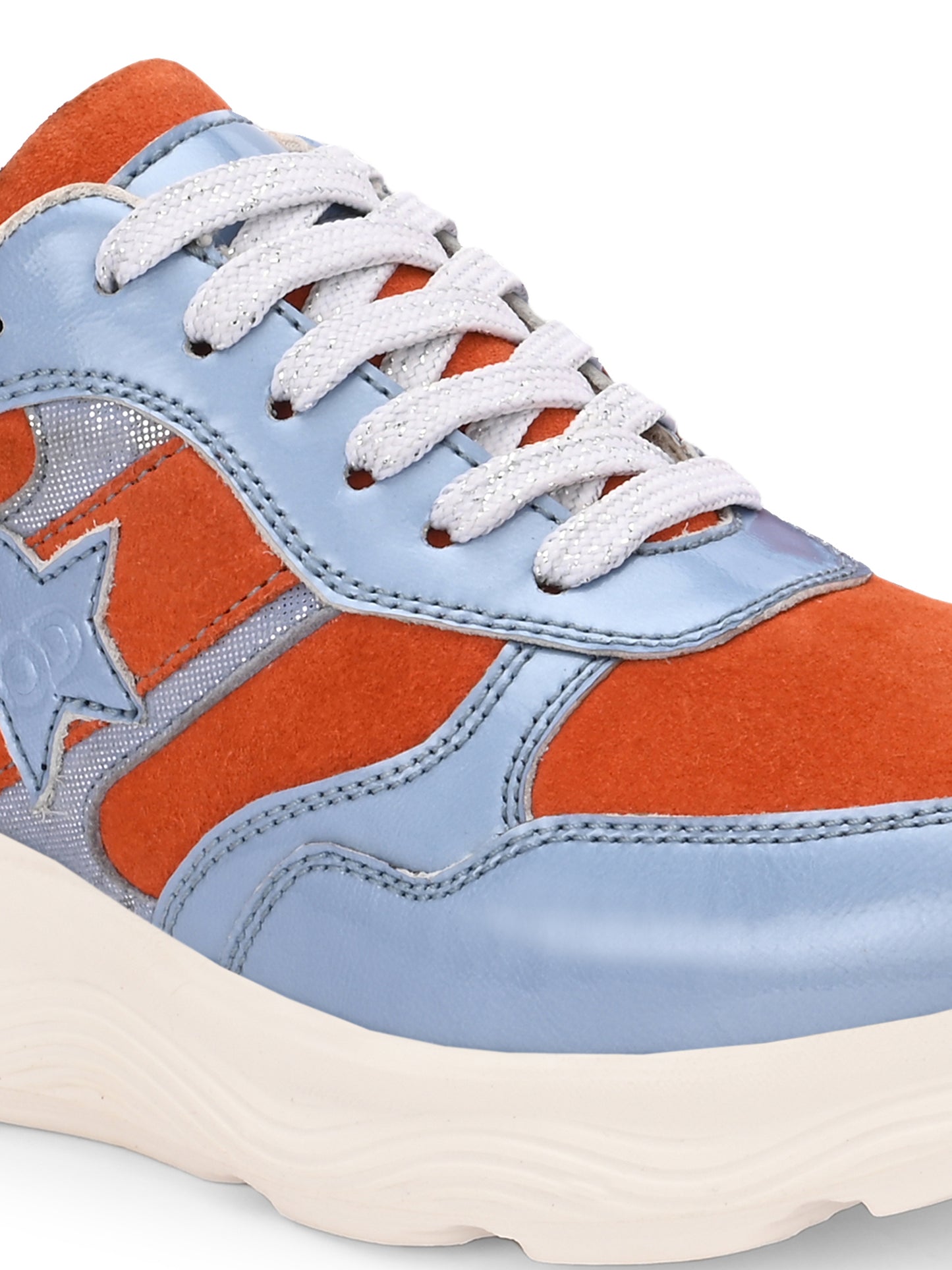 Citrus Splash Leather Sneakers