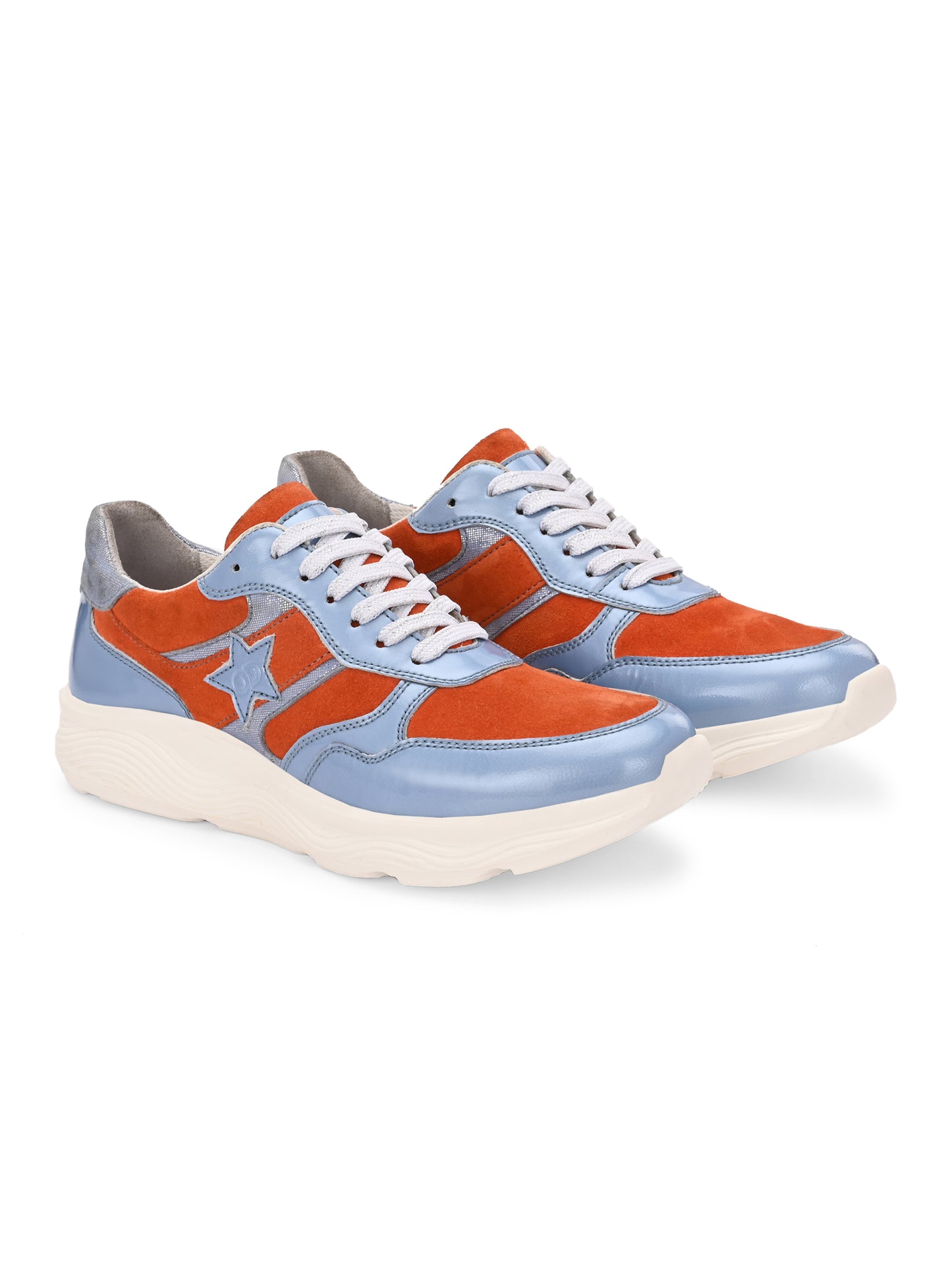 Citrus Splash Leather Sneakers