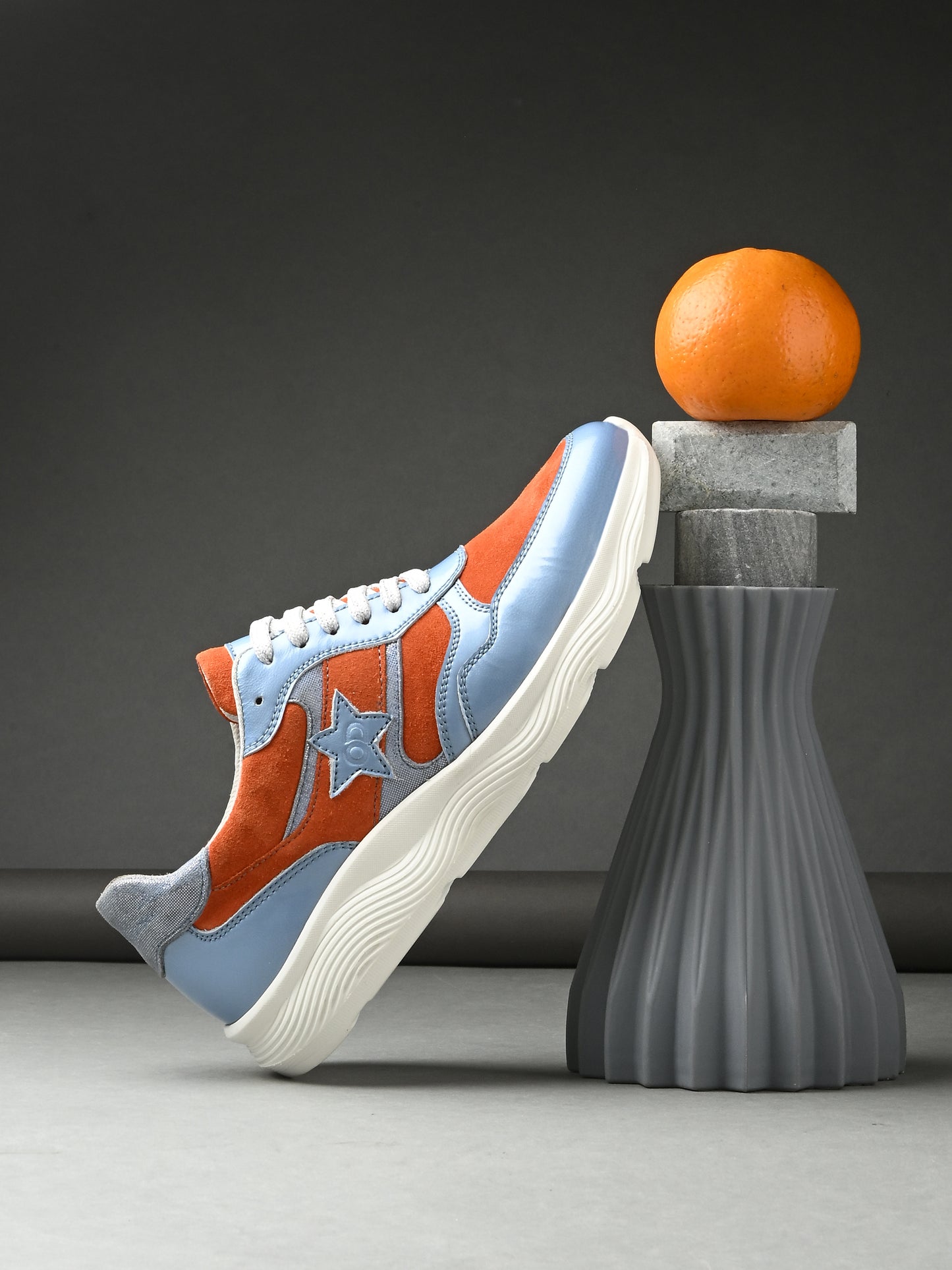 Citrus Splash Leather Sneakers