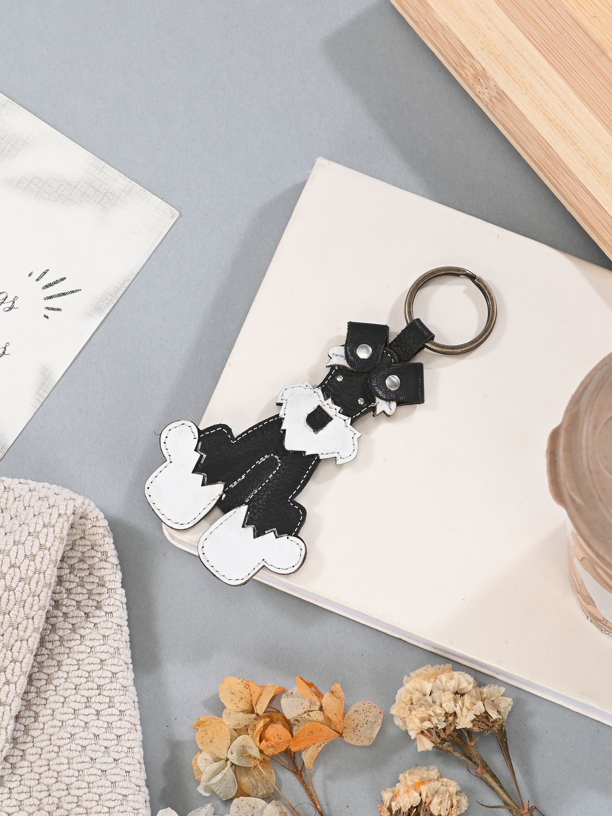 Cool Pup Leather Key Ring