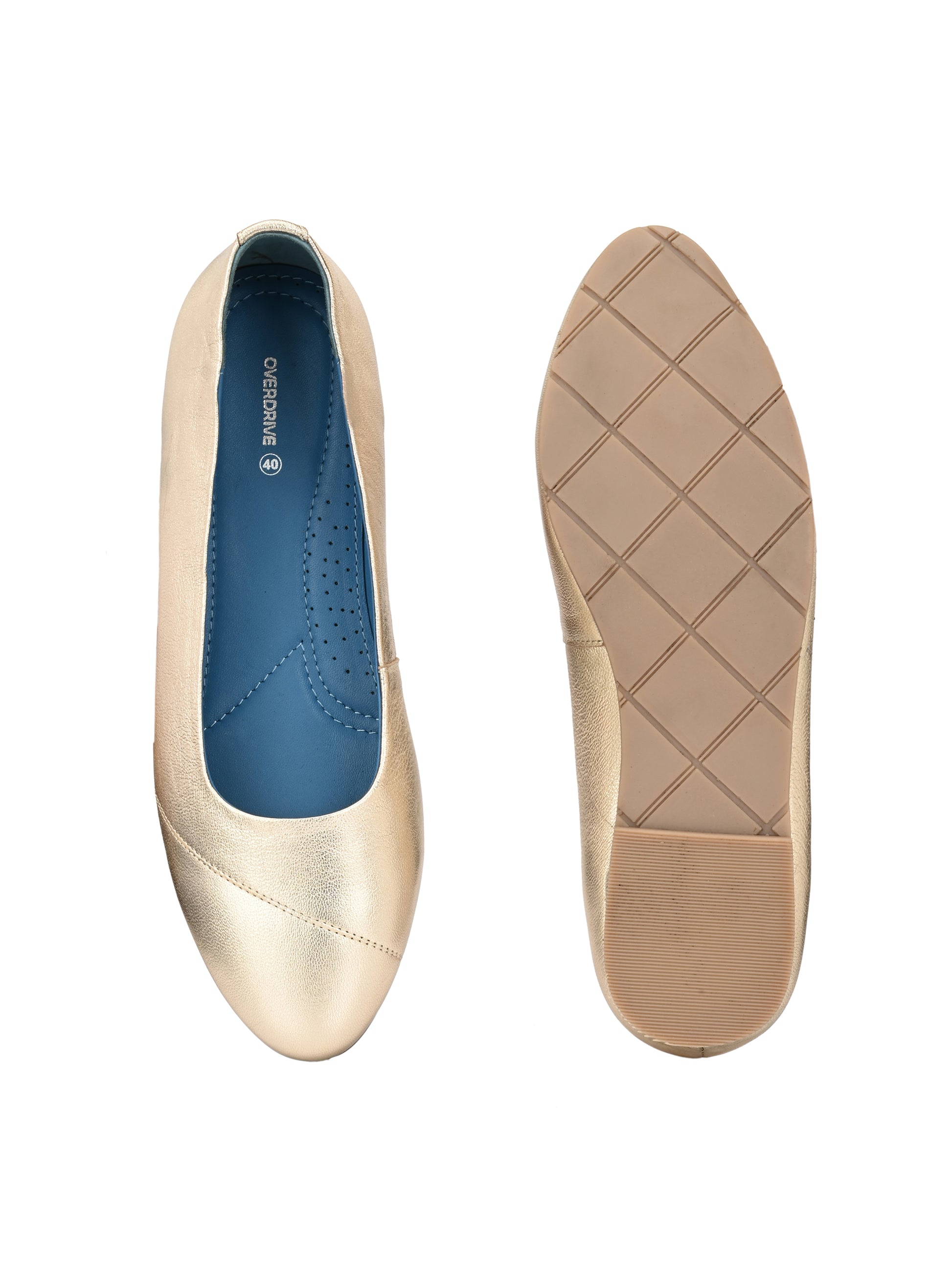 Champagne Gold Classic Ballet Flats