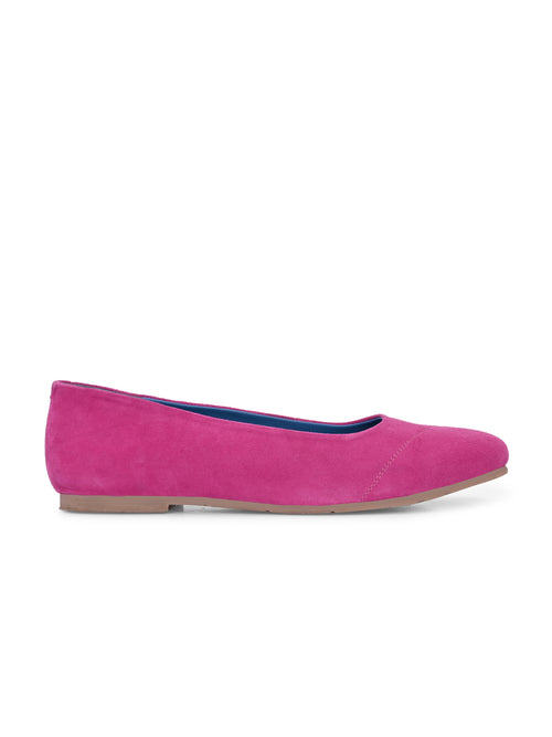 Fuchsia Suede Everyday Ballerinas