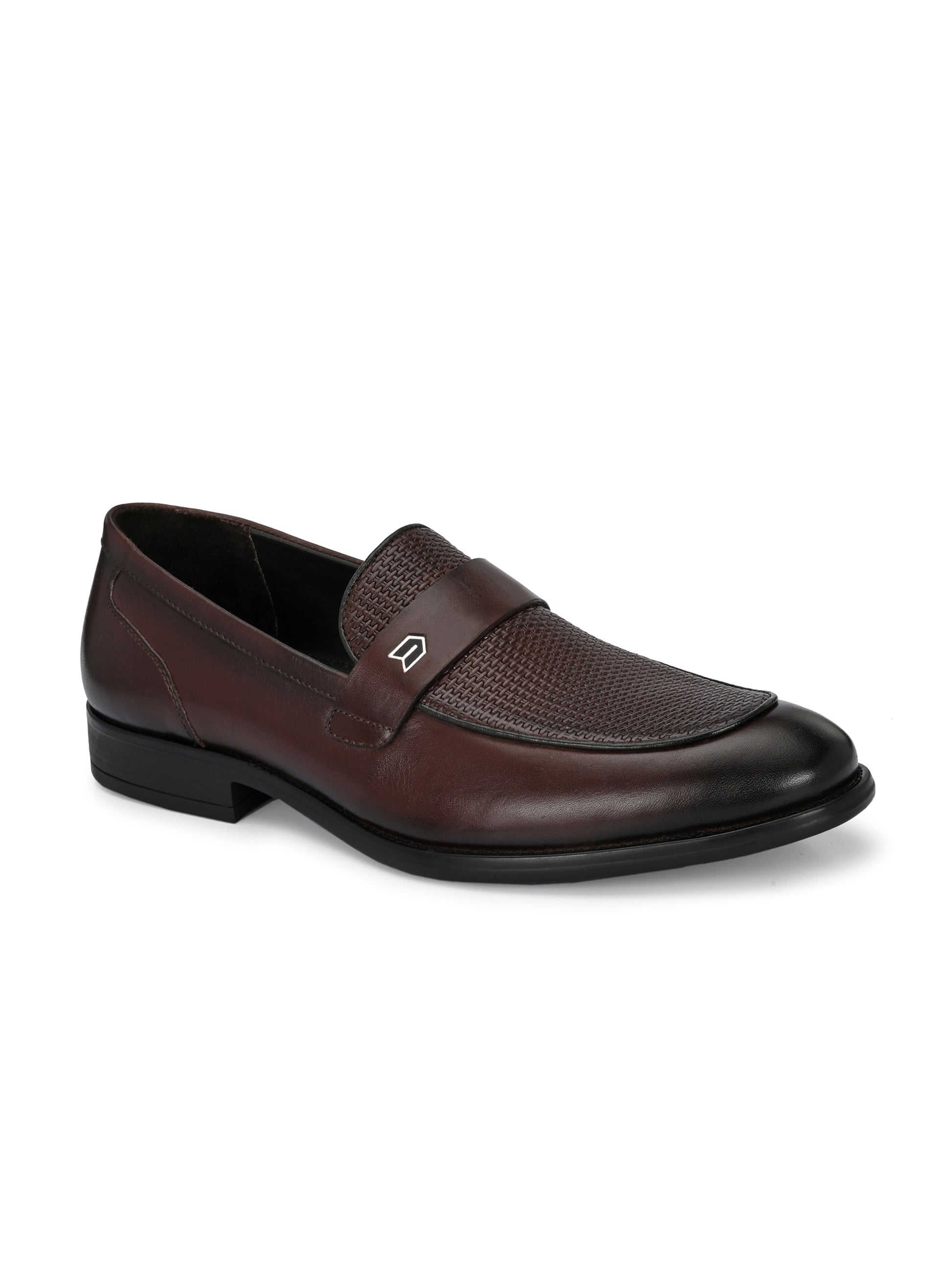 Regal Reflection Loafers – Walnut Woven Leather