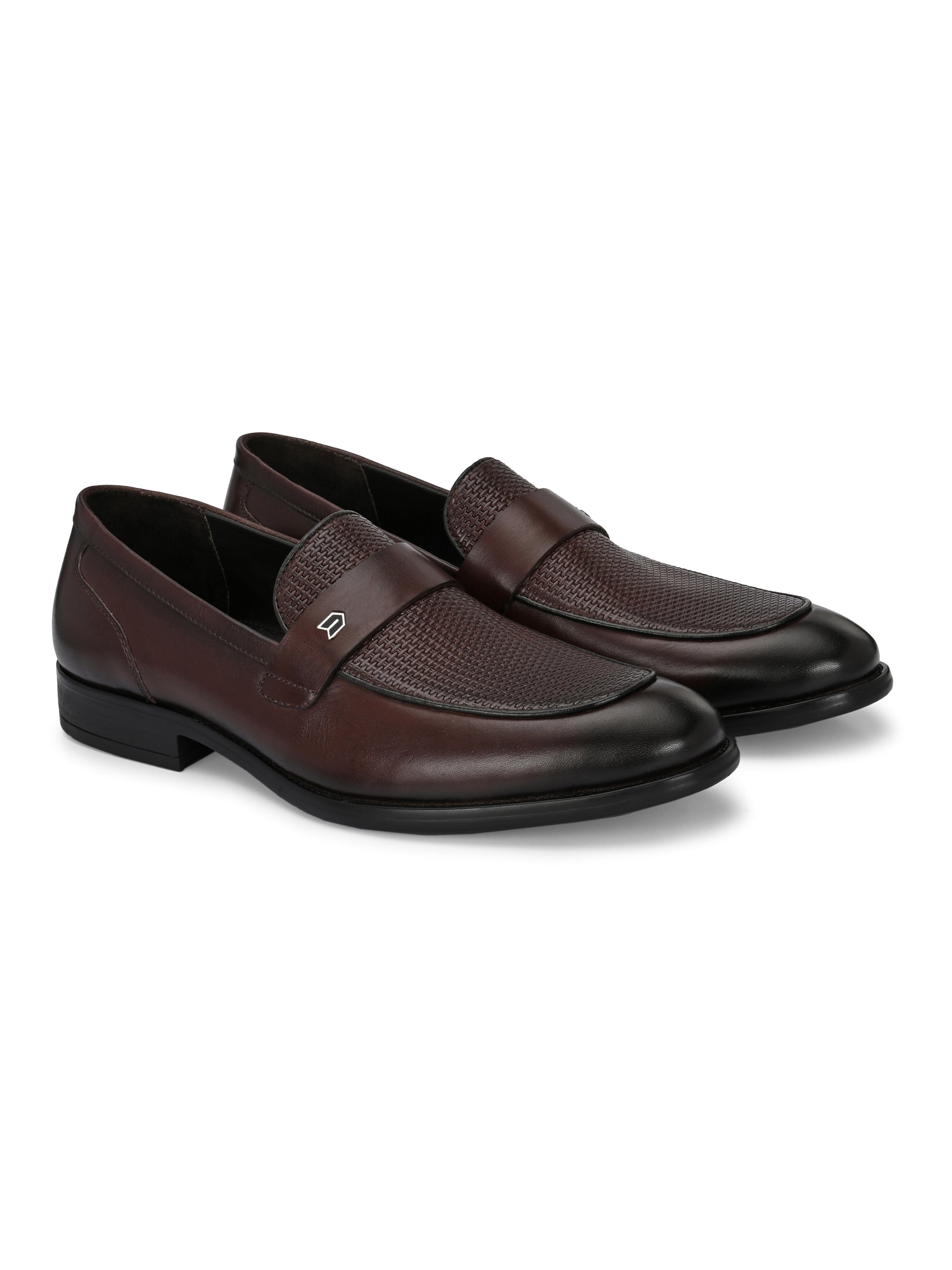Regal Reflection Loafers – Walnut Woven Leather