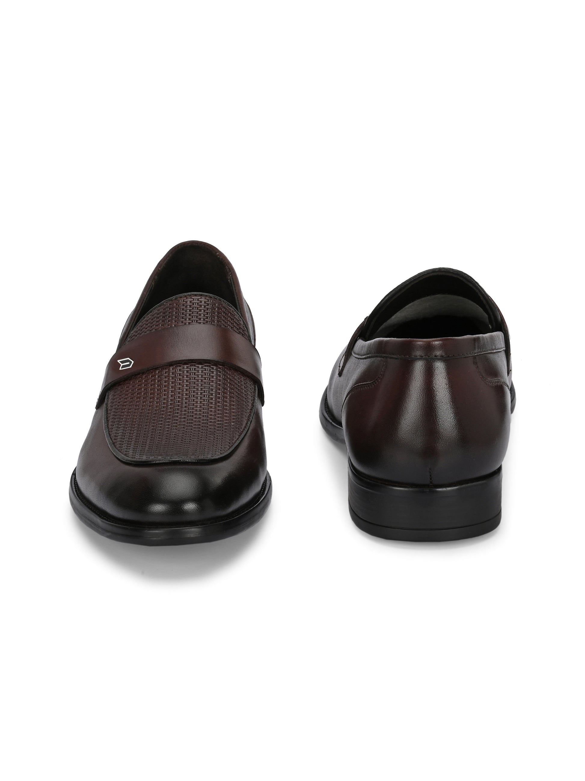 Regal Reflection Loafers – Walnut Woven Leather