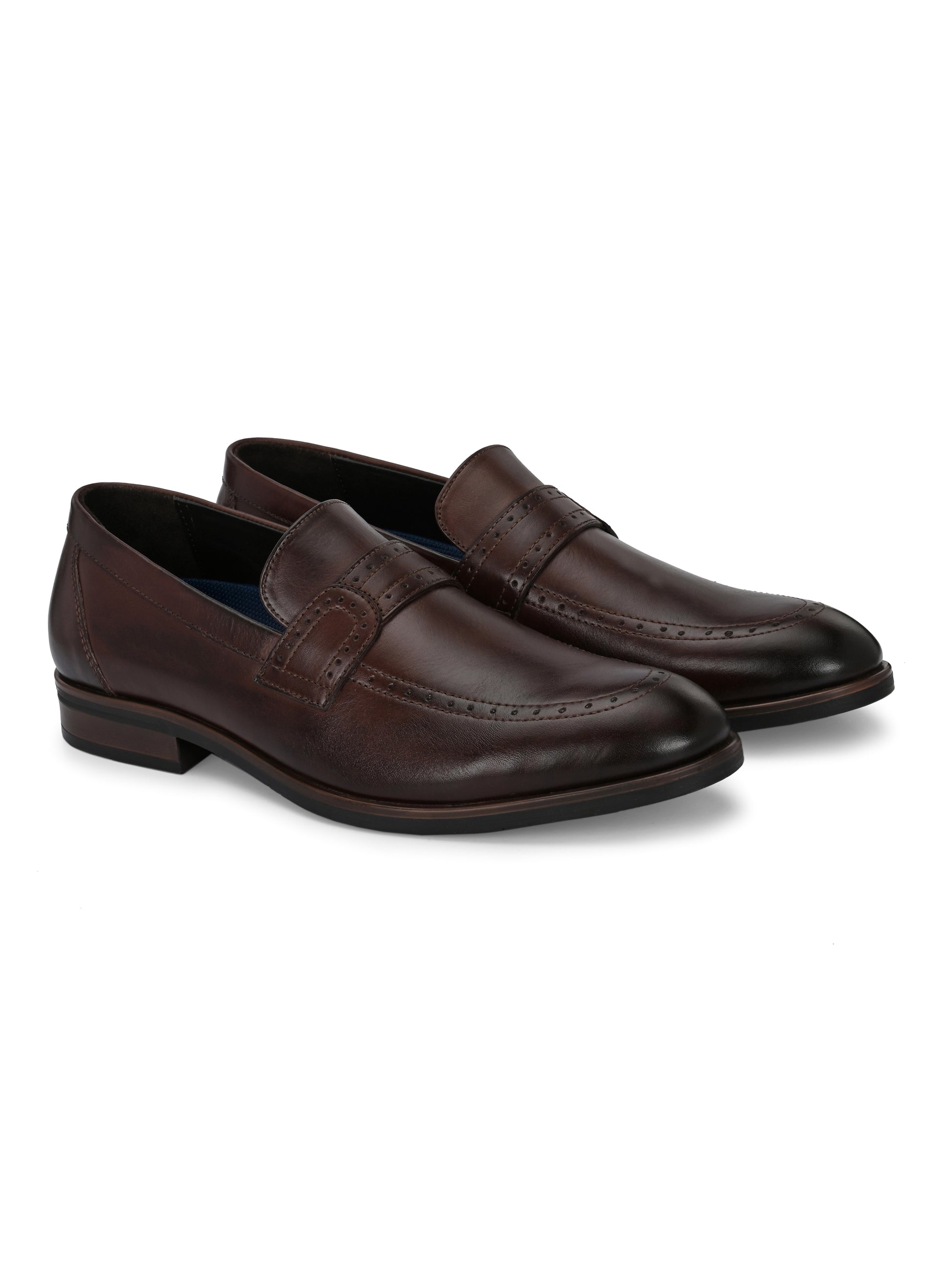 Brown Classic Leather Loafers