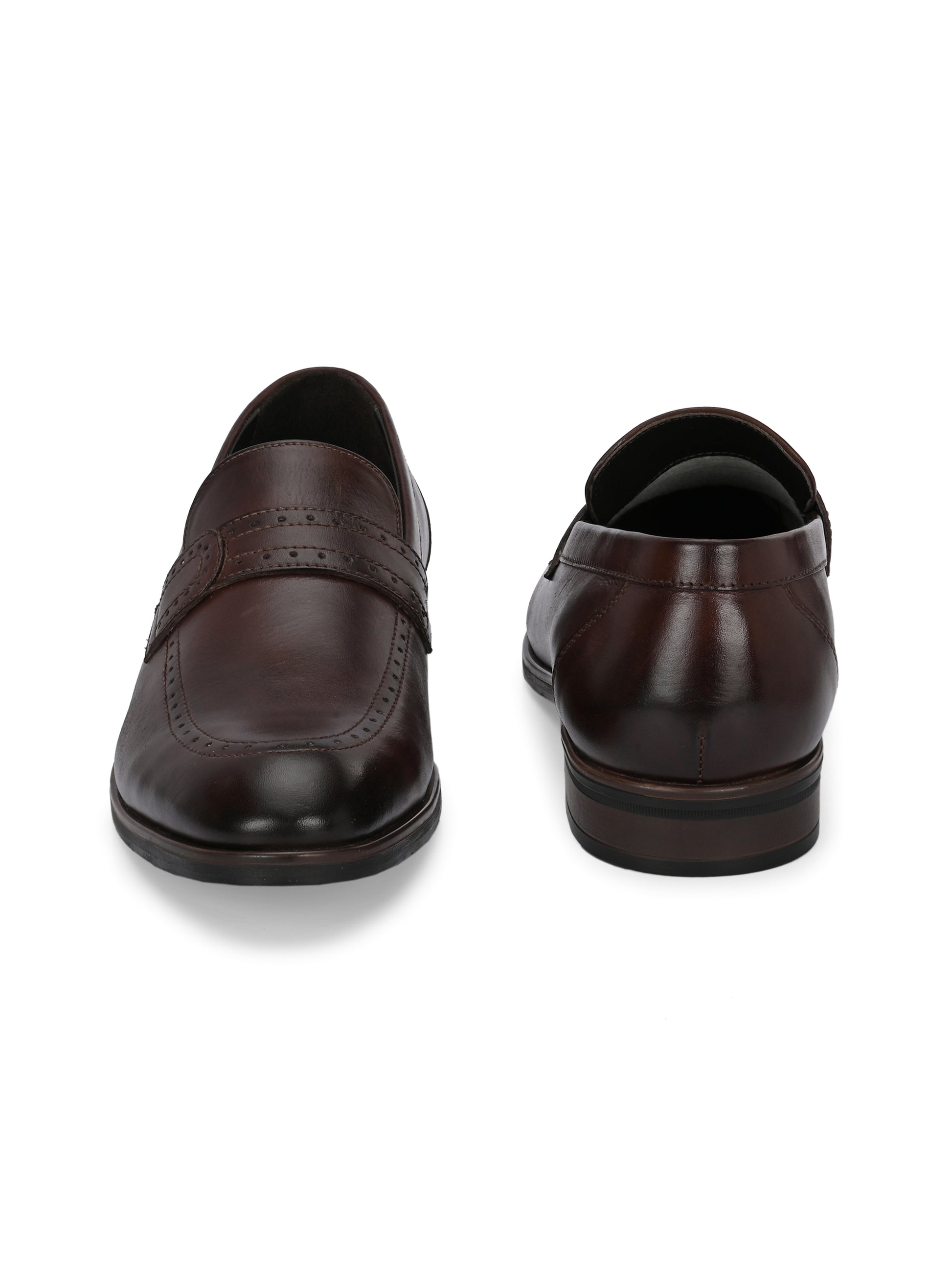 Brown Classic Leather Loafers