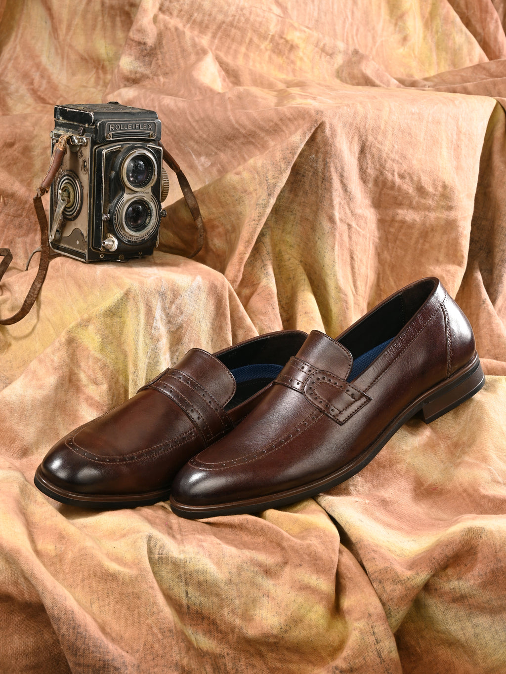 Brown Classic Leather Loafers