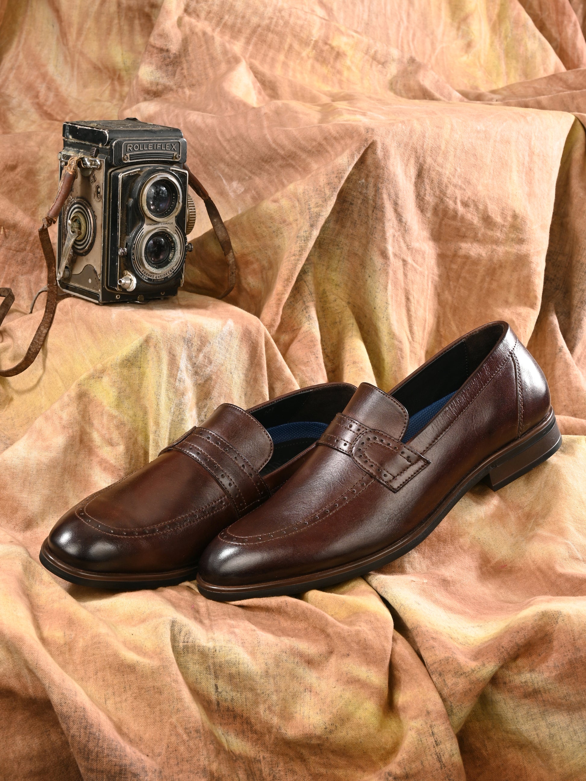 Brown Classic Leather Loafers
