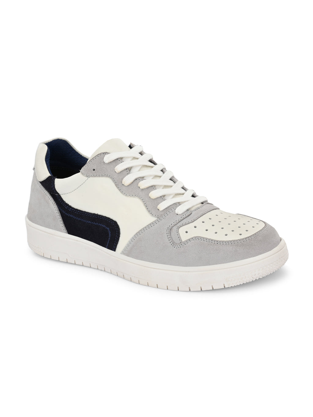 Smoke Trail Sneakers – White, Grey & Navy