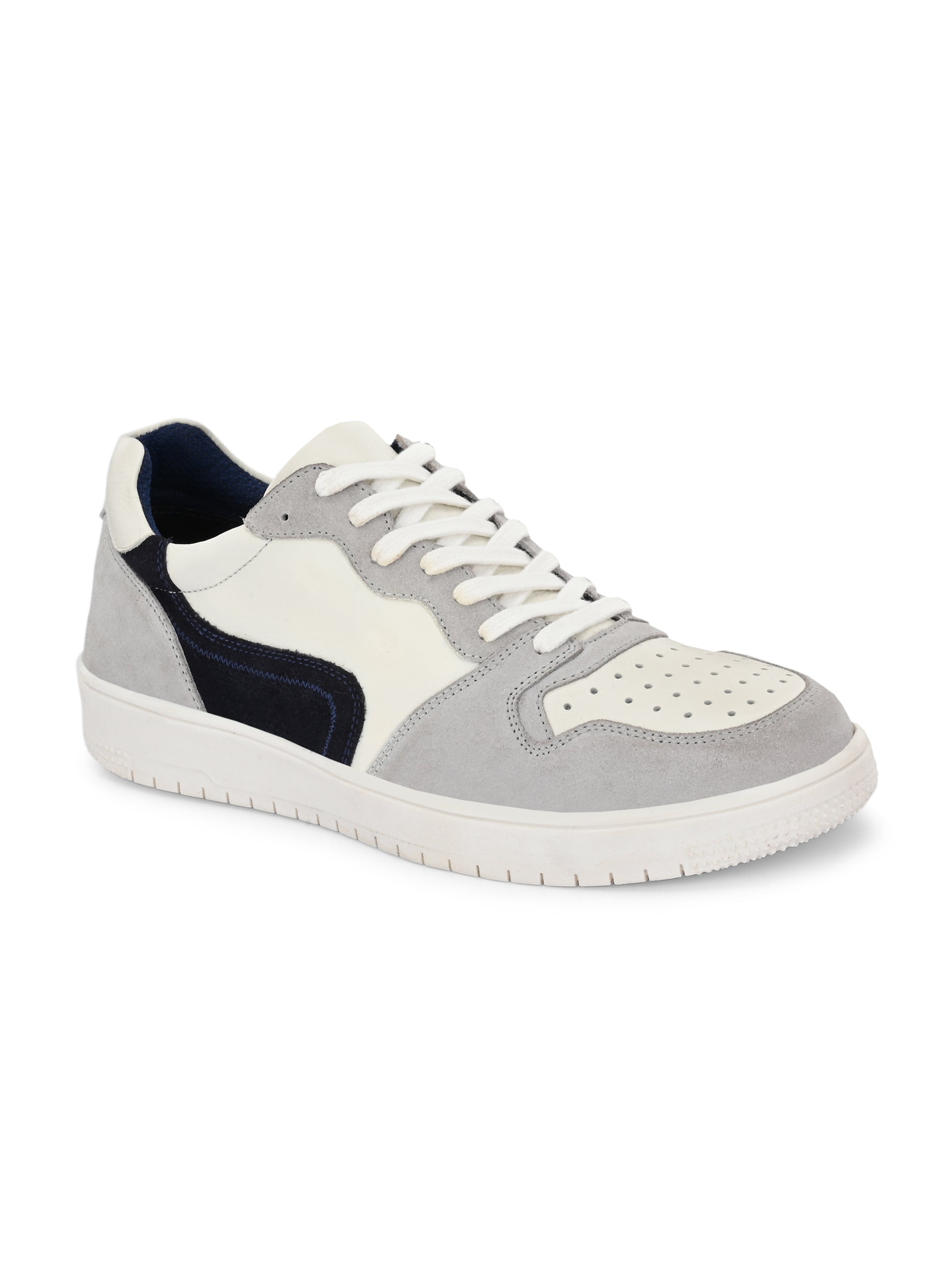Smoke Trail Sneakers – White, Grey & Navy
