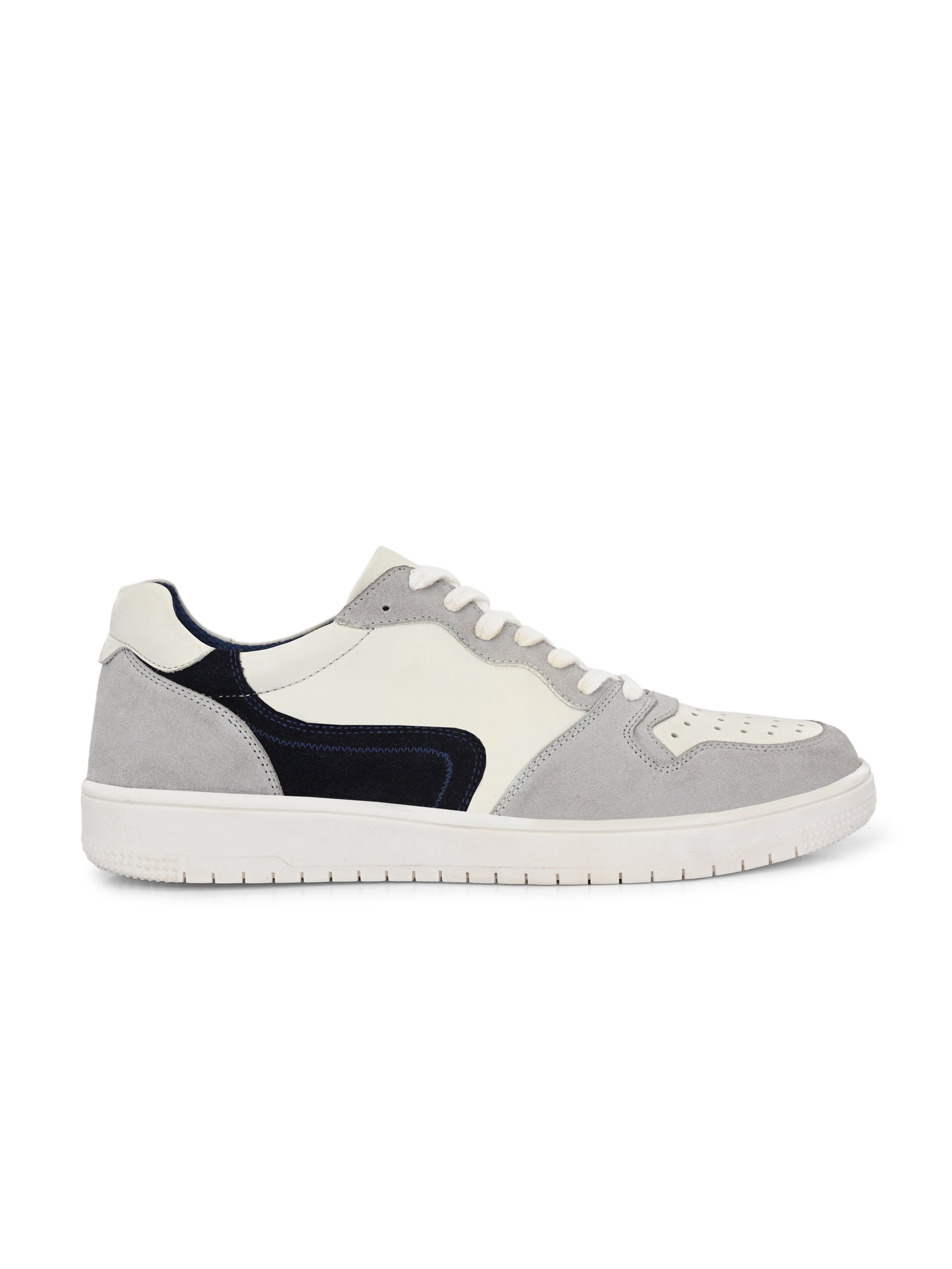 Smoke Trail Sneakers – White, Grey & Navy