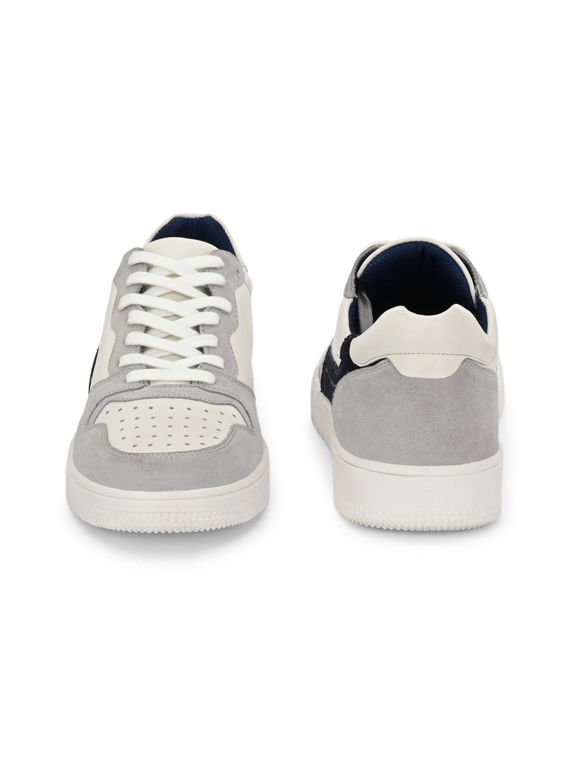 Smoke Trail Sneakers – White, Grey & Navy