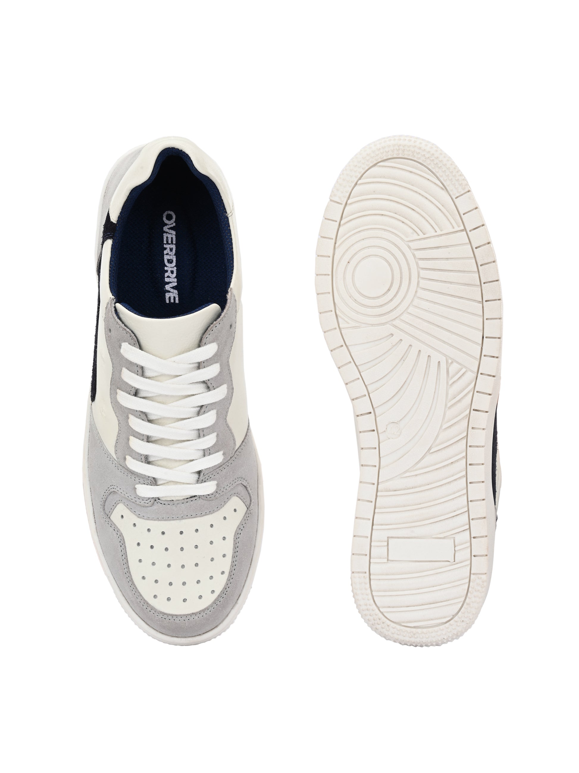 Smoke Trail Sneakers – White, Grey & Navy