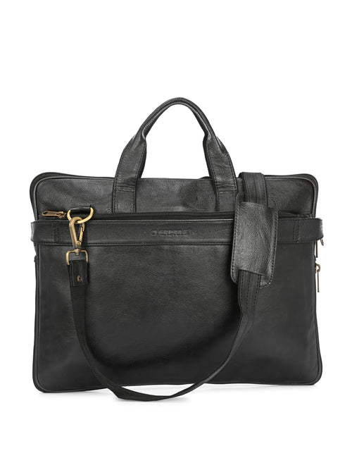 Noir Executive Leather Briefcase