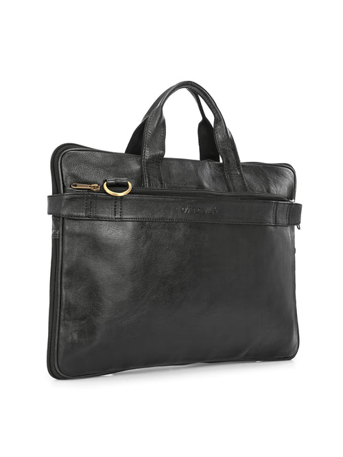 Noir Executive Leather Briefcase