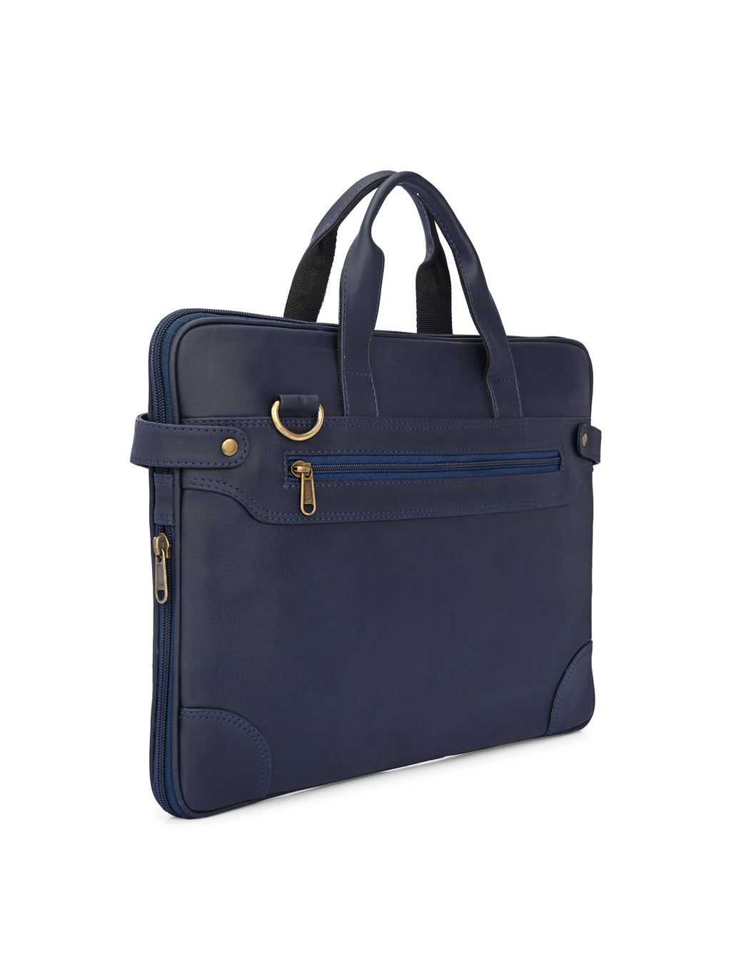 Regent Navy Leather Work Bag