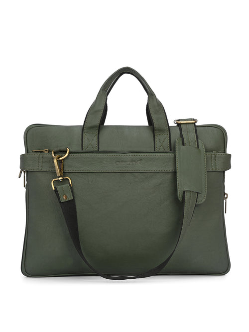 Arbor Leather Laptop Messenger