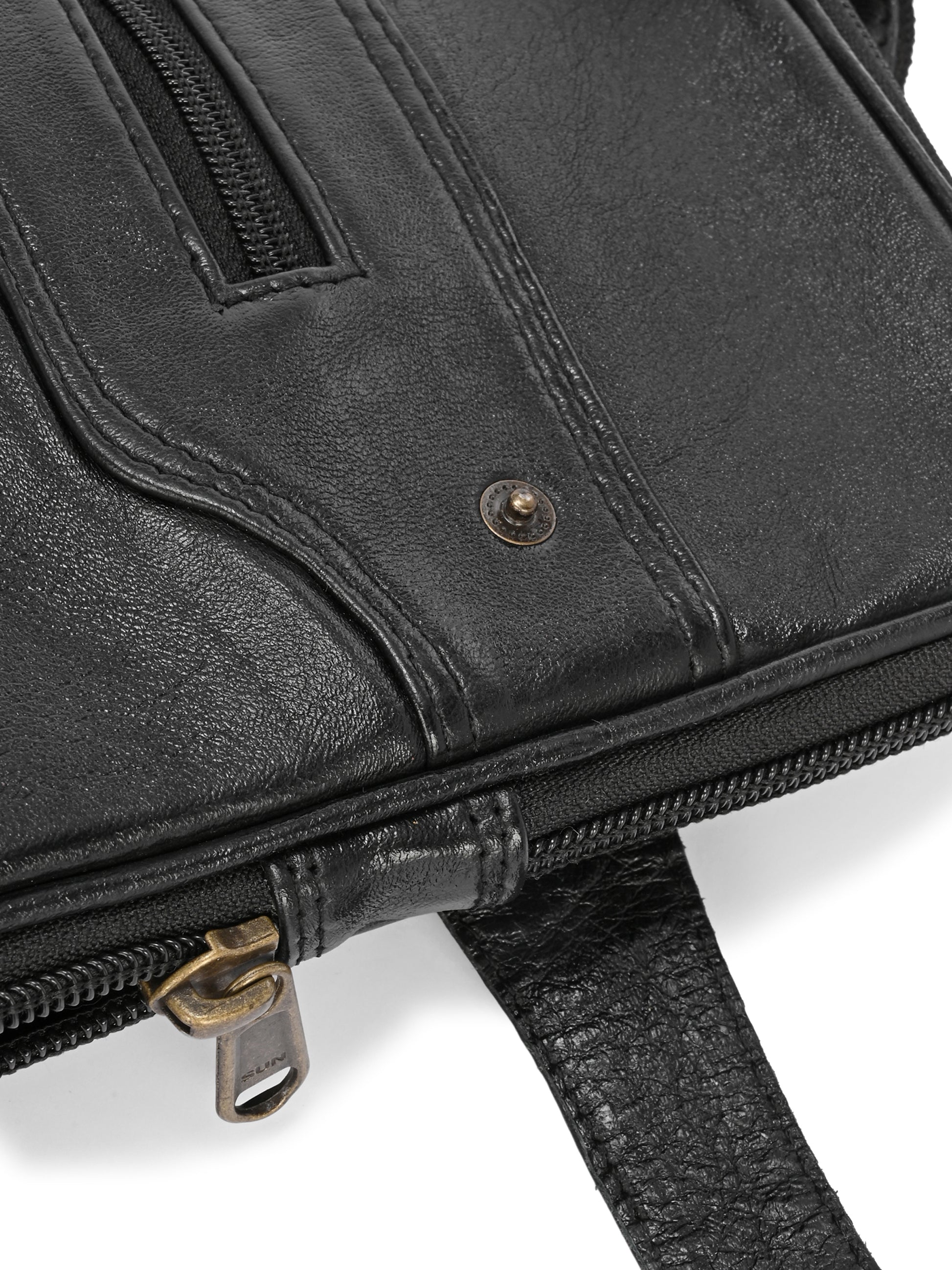 Noir Executive Leather Briefcase
