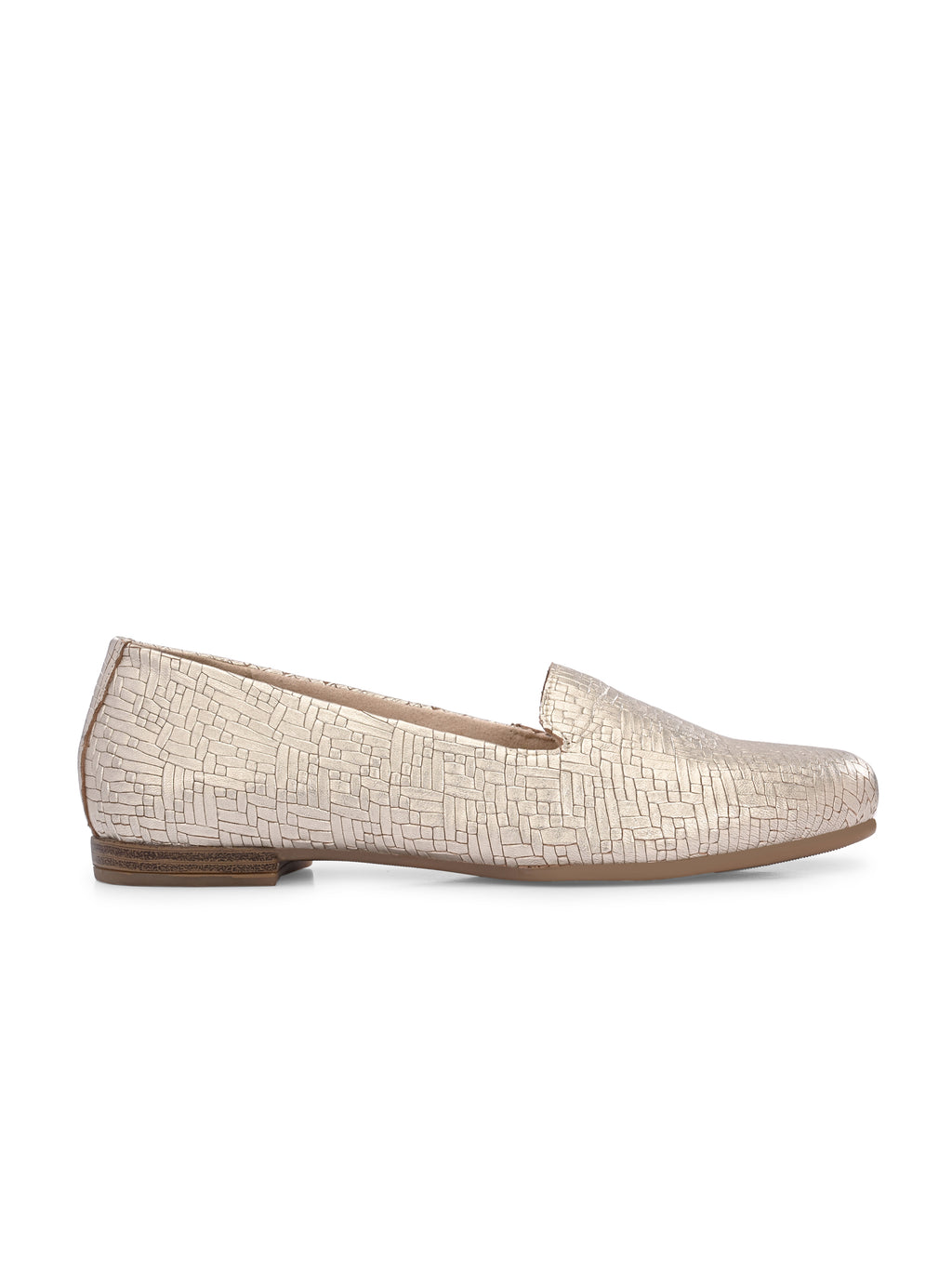Zarina Woven Gold Heritage Loafers