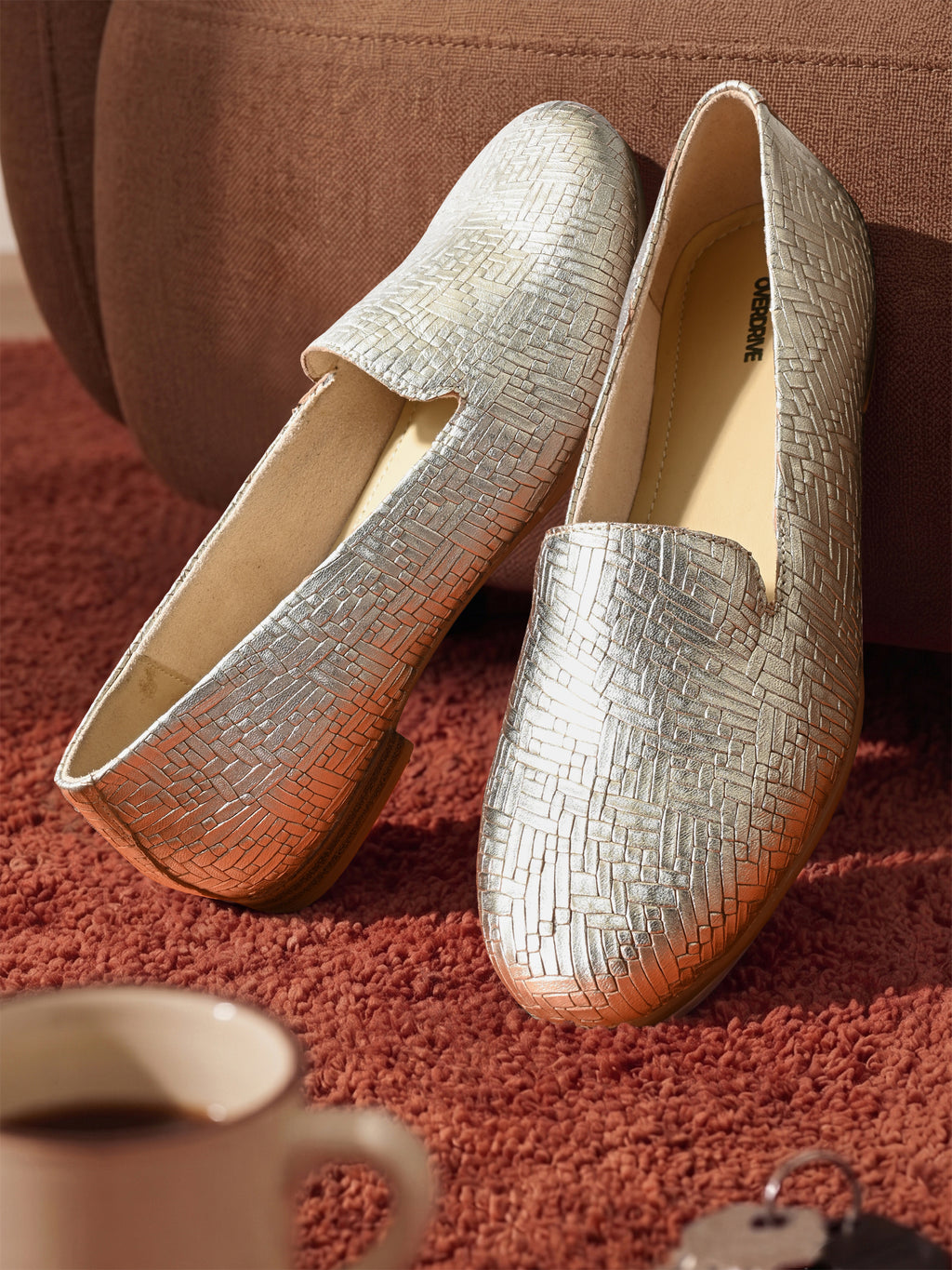Zarina Woven Gold Heritage Loafers