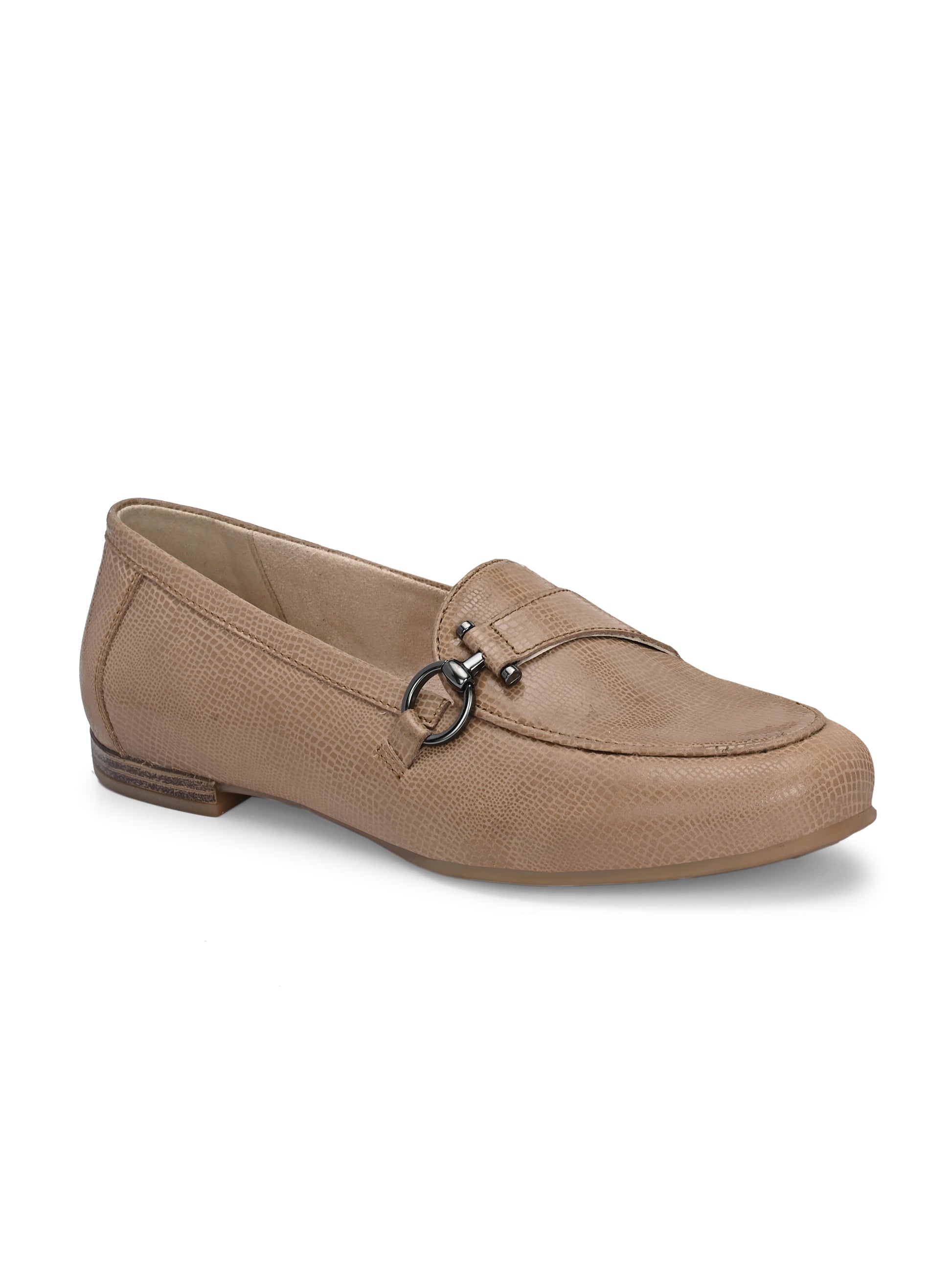 Quiet Walk – Tan Classic Leather Mocassins Easy Slip In