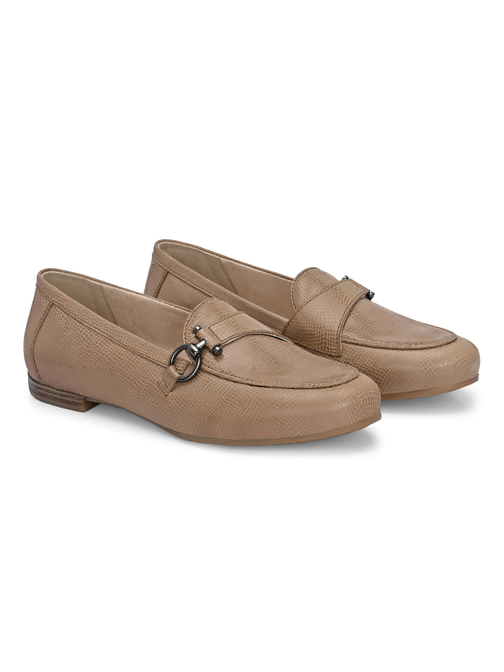 Quiet Walk – Tan Classic Leather Mocassins Easy Slip In