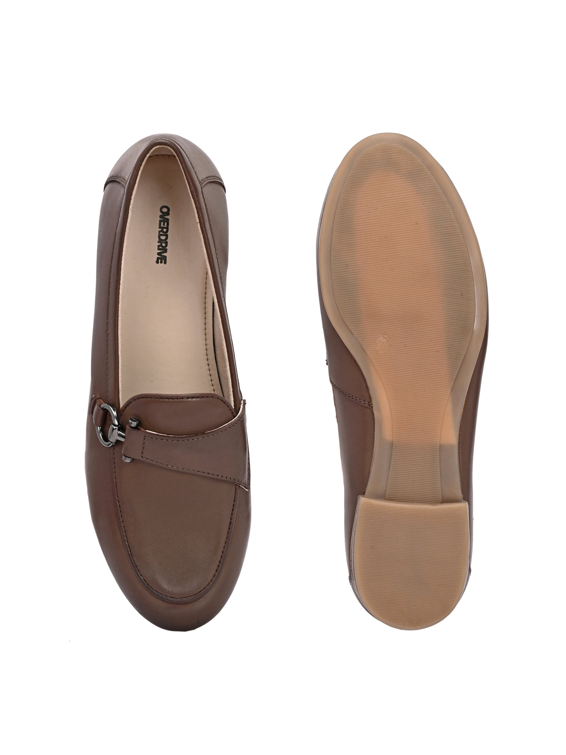 Quiet Walk – Brown Classic Leather Mocassins slip in