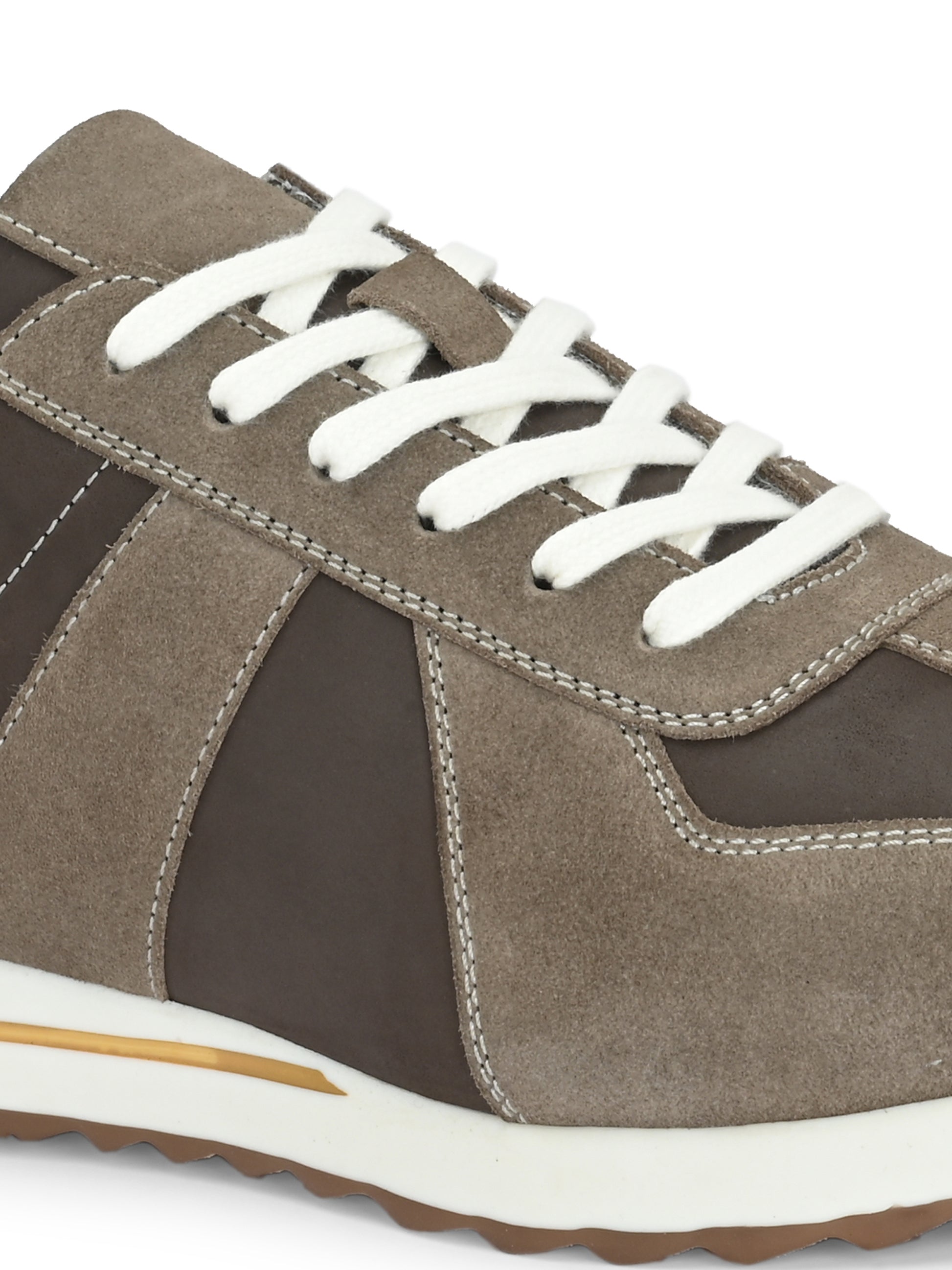 Stone grey Two-Tone Retro Runners sneakers