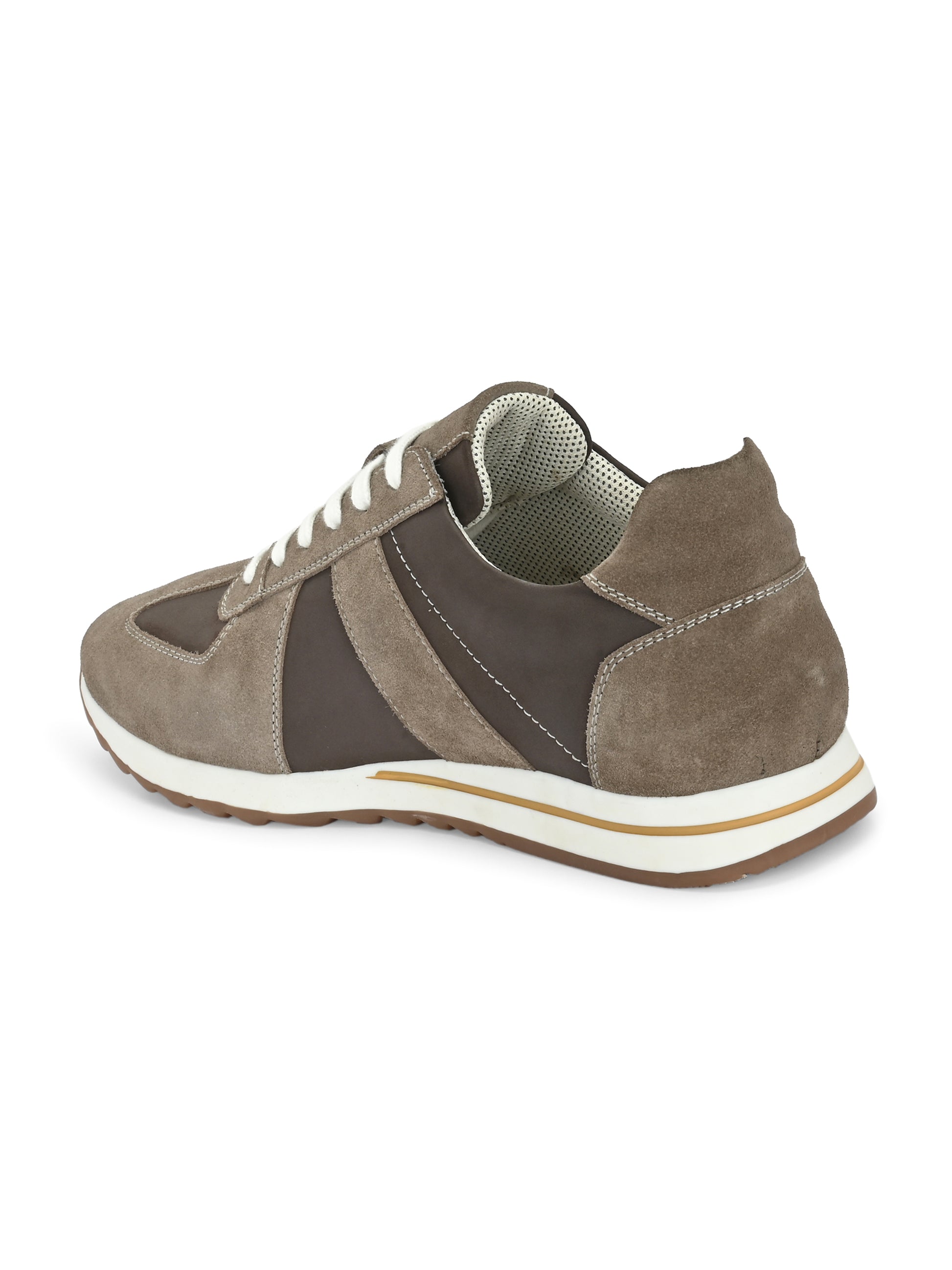 Stone grey Two-Tone Retro Runners sneakers