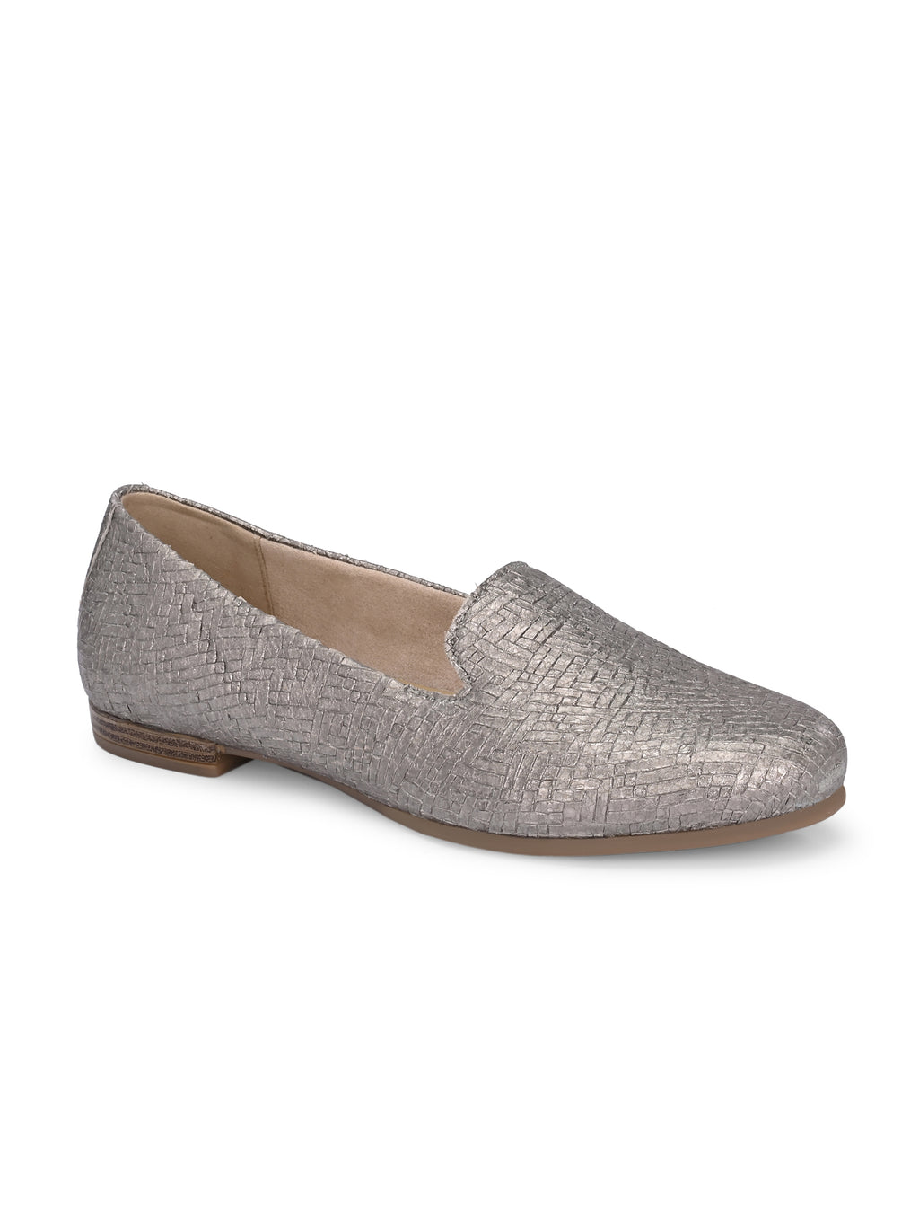 Zarina Woven Sliver Heritage Loafers