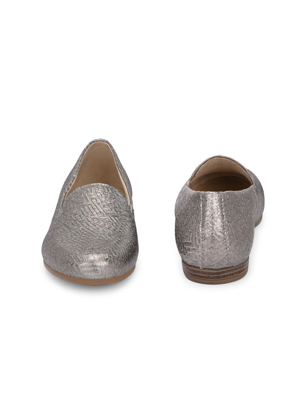 Zarina Woven Sliver Heritage Loafers
