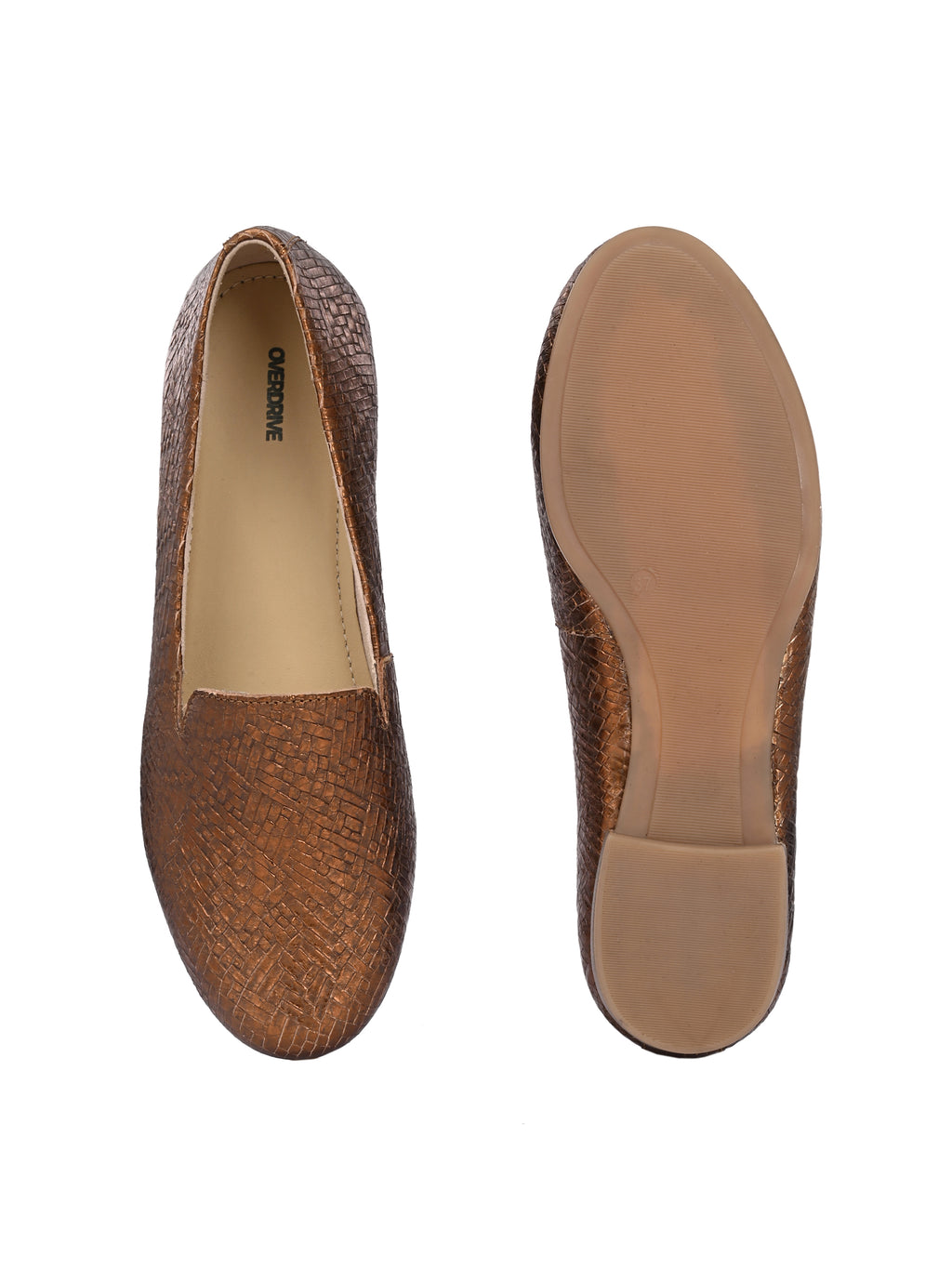 Zarina Woven Bronze Heritage Loafers