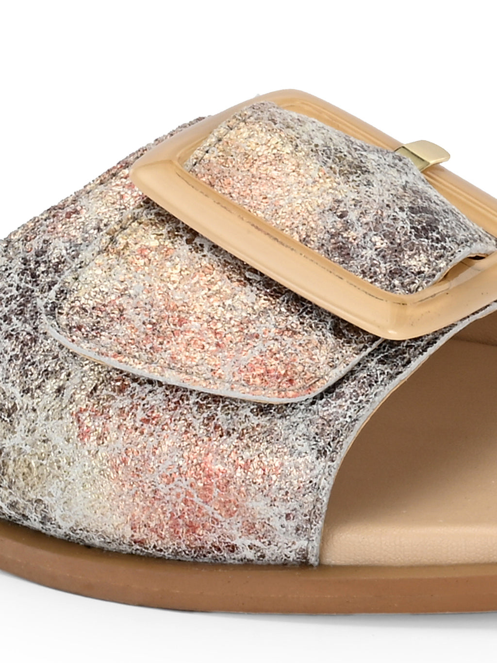 Vintage Texture Buckle Slides