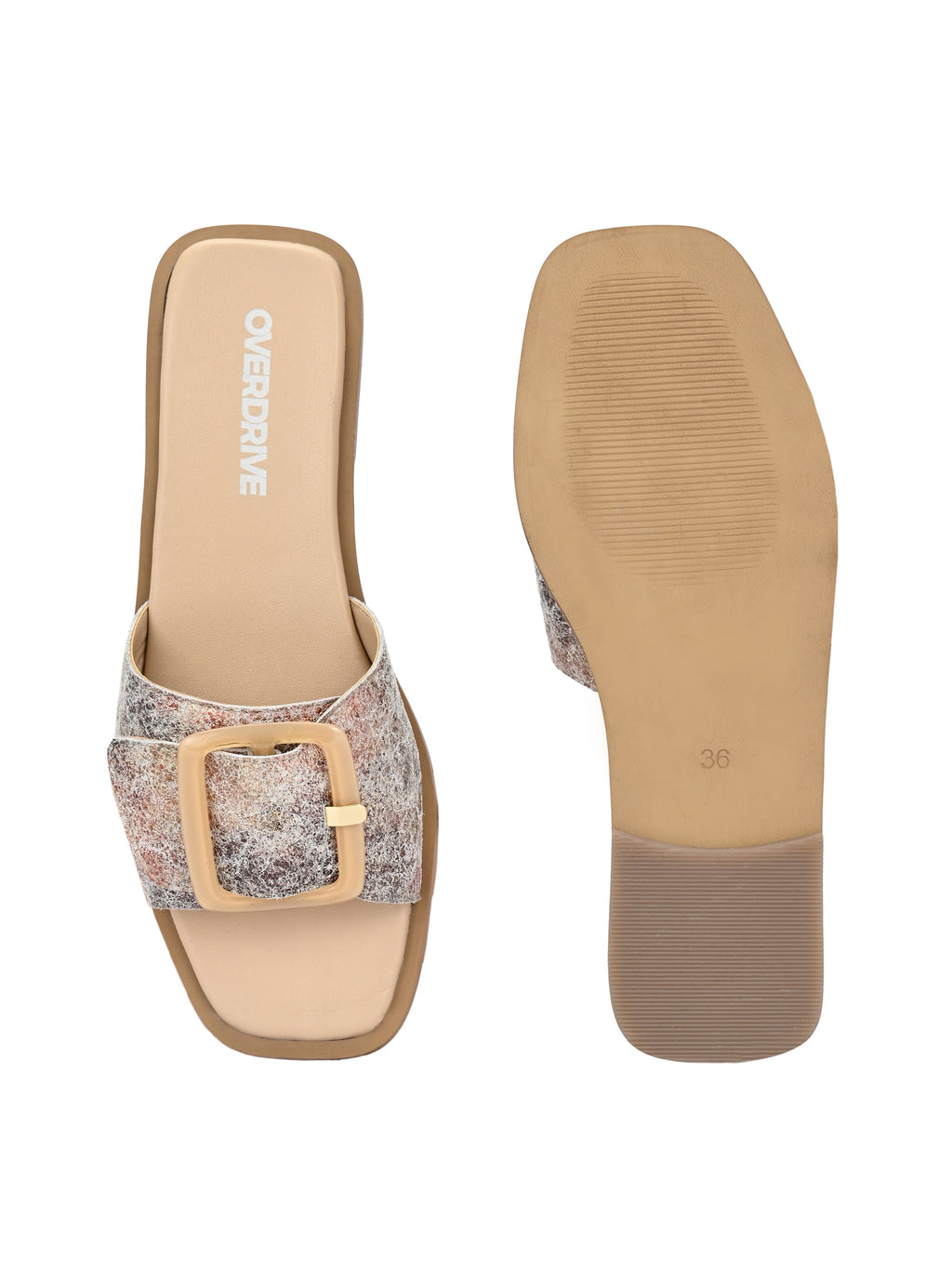 Vintage Texture Buckle Slides