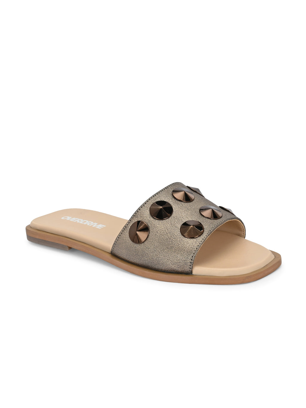 Studded Metallic Slides