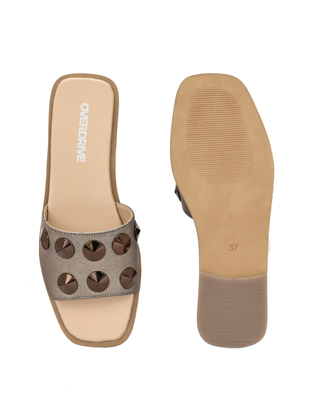 Studded Metallic Slides