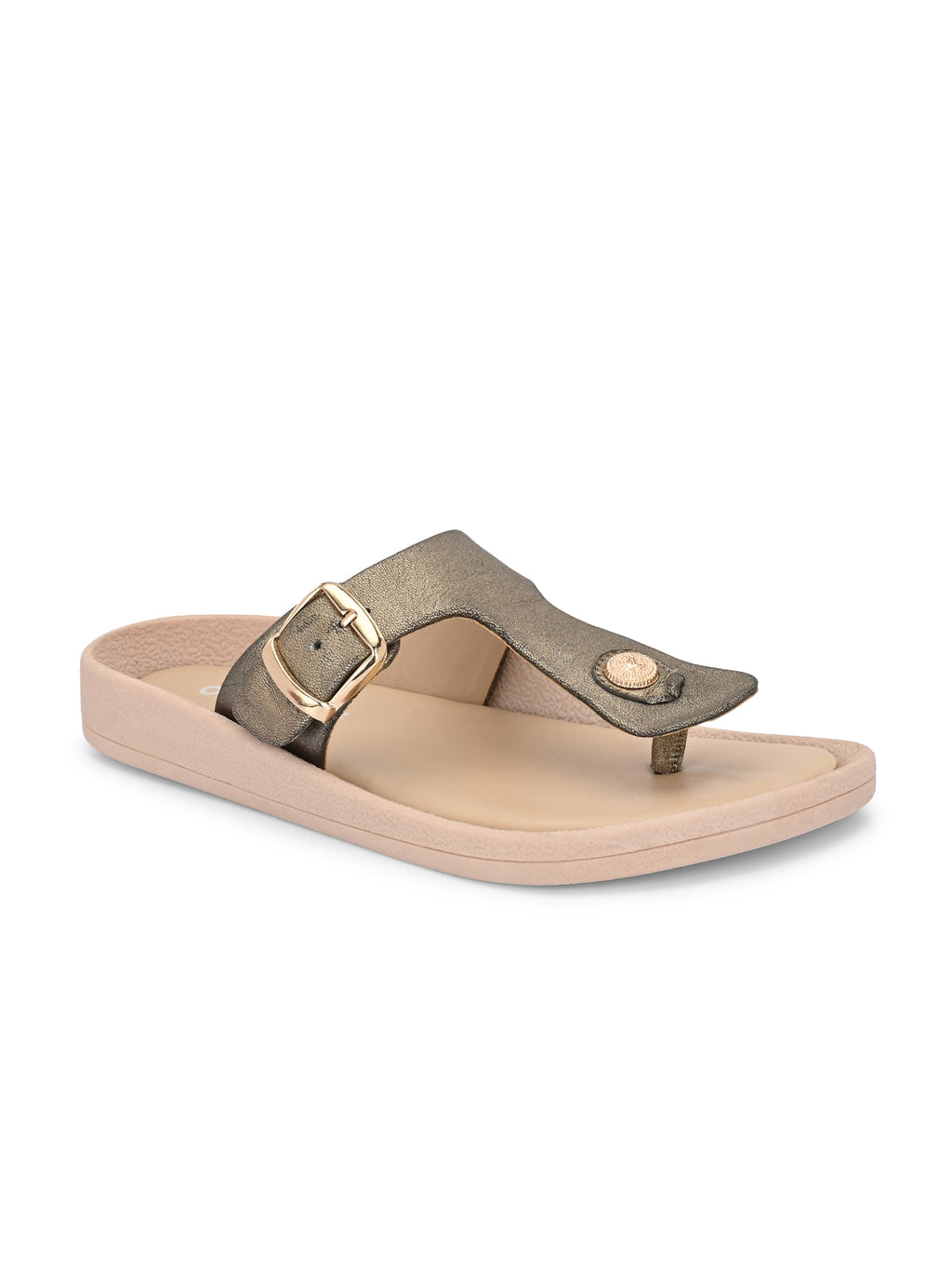 Golden Toe Ring Flats