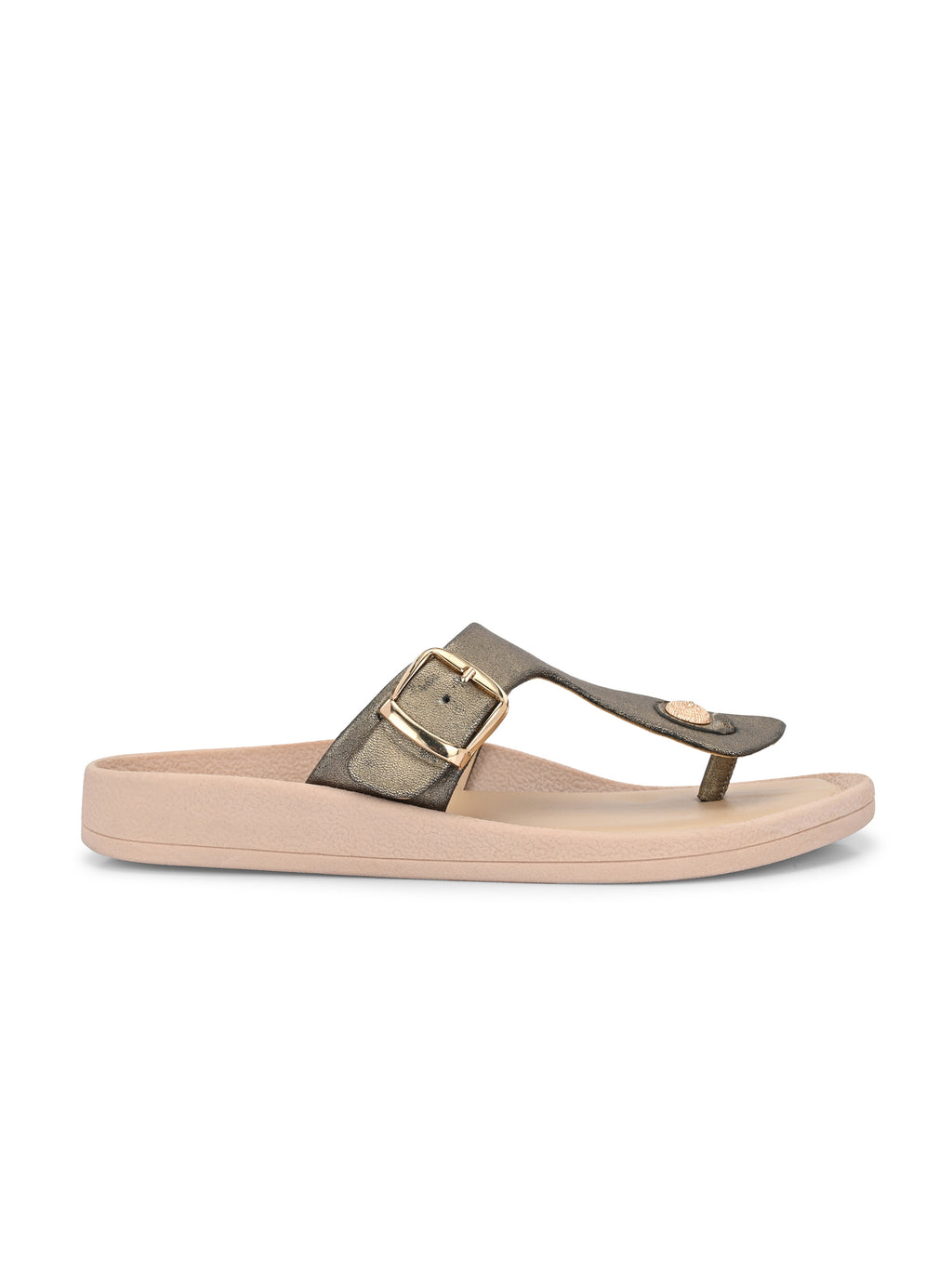 Golden Toe Ring Flats