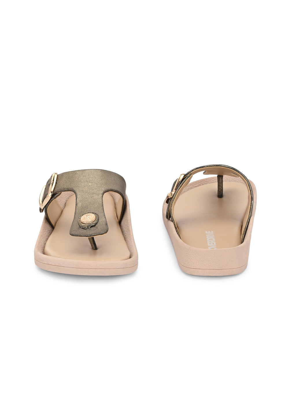 Golden Toe Ring Flats