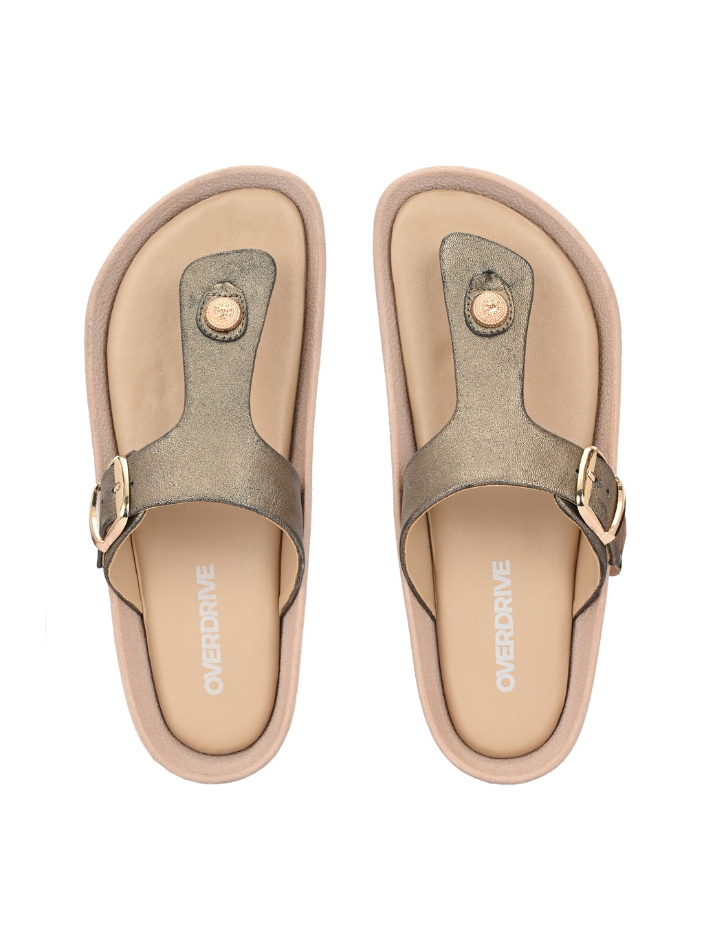 Golden Toe Ring Flats