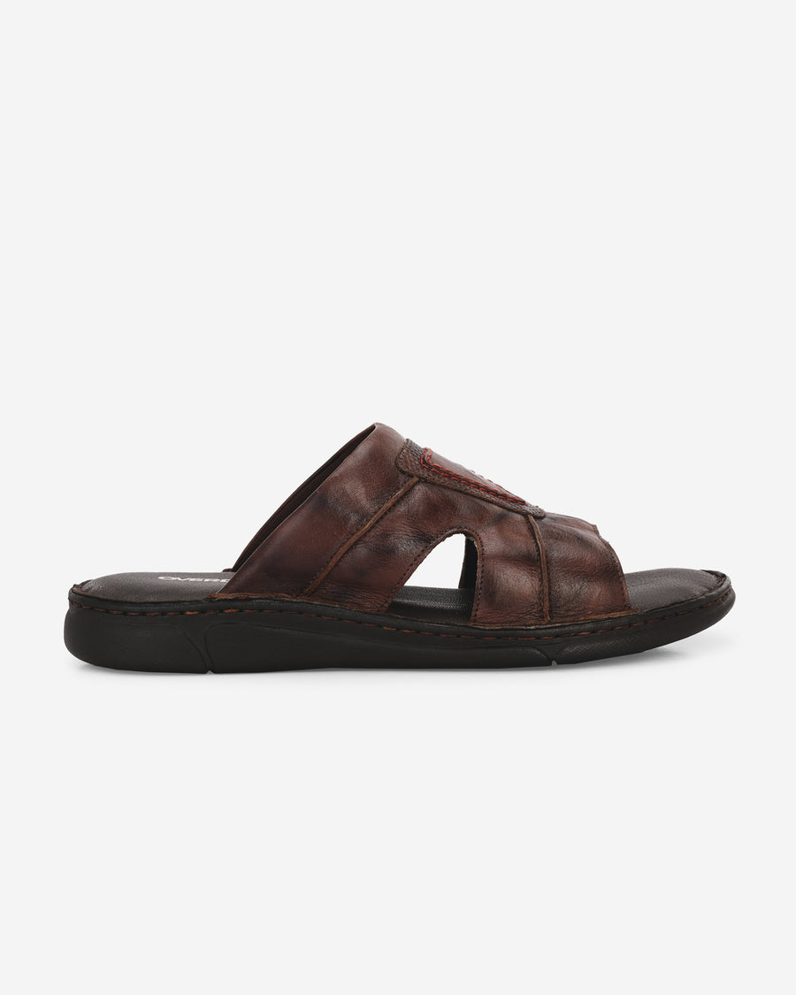 SIMON DARK BROWN SLIPPERS