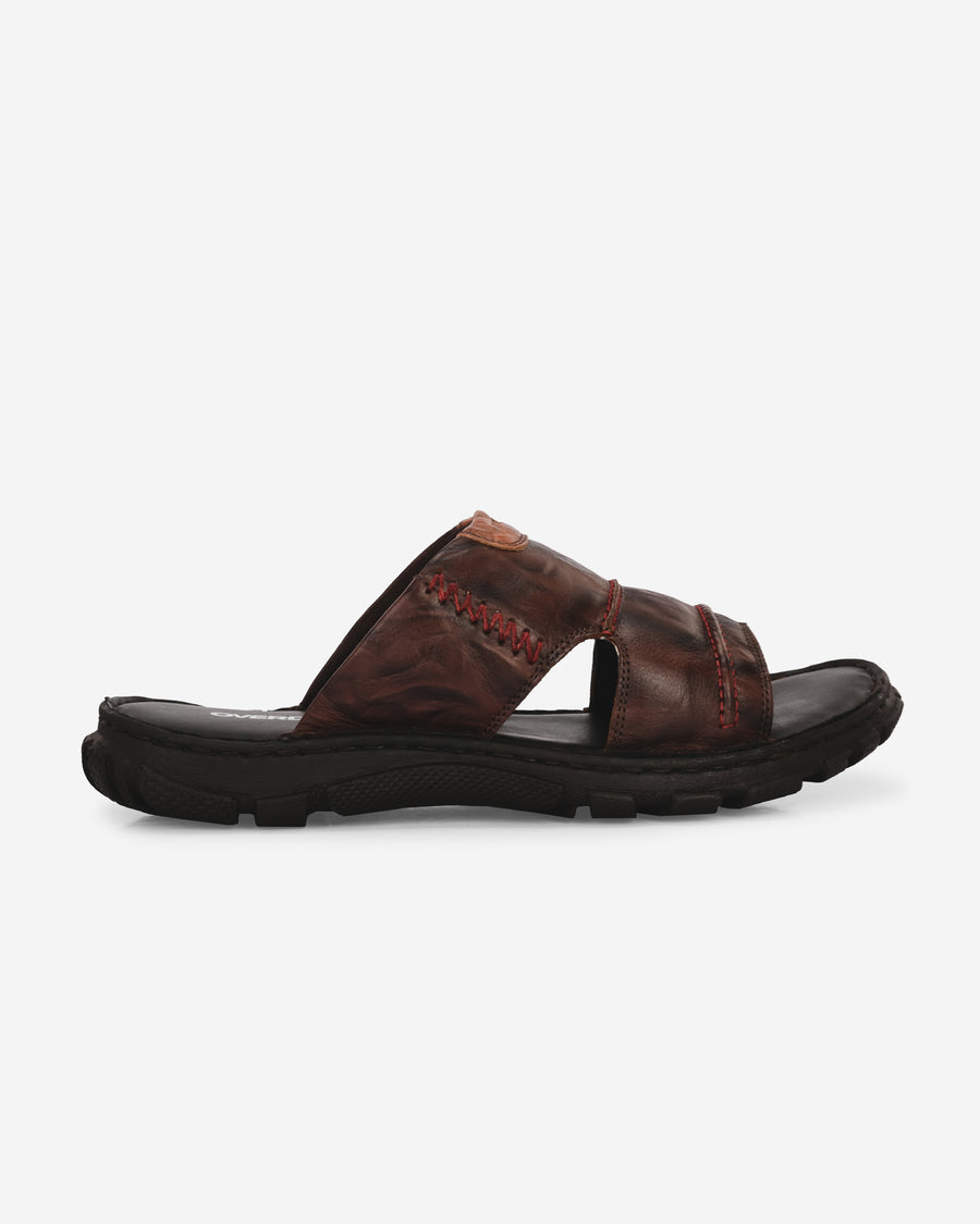 ROBERT TAN BROWN SLIPPERS