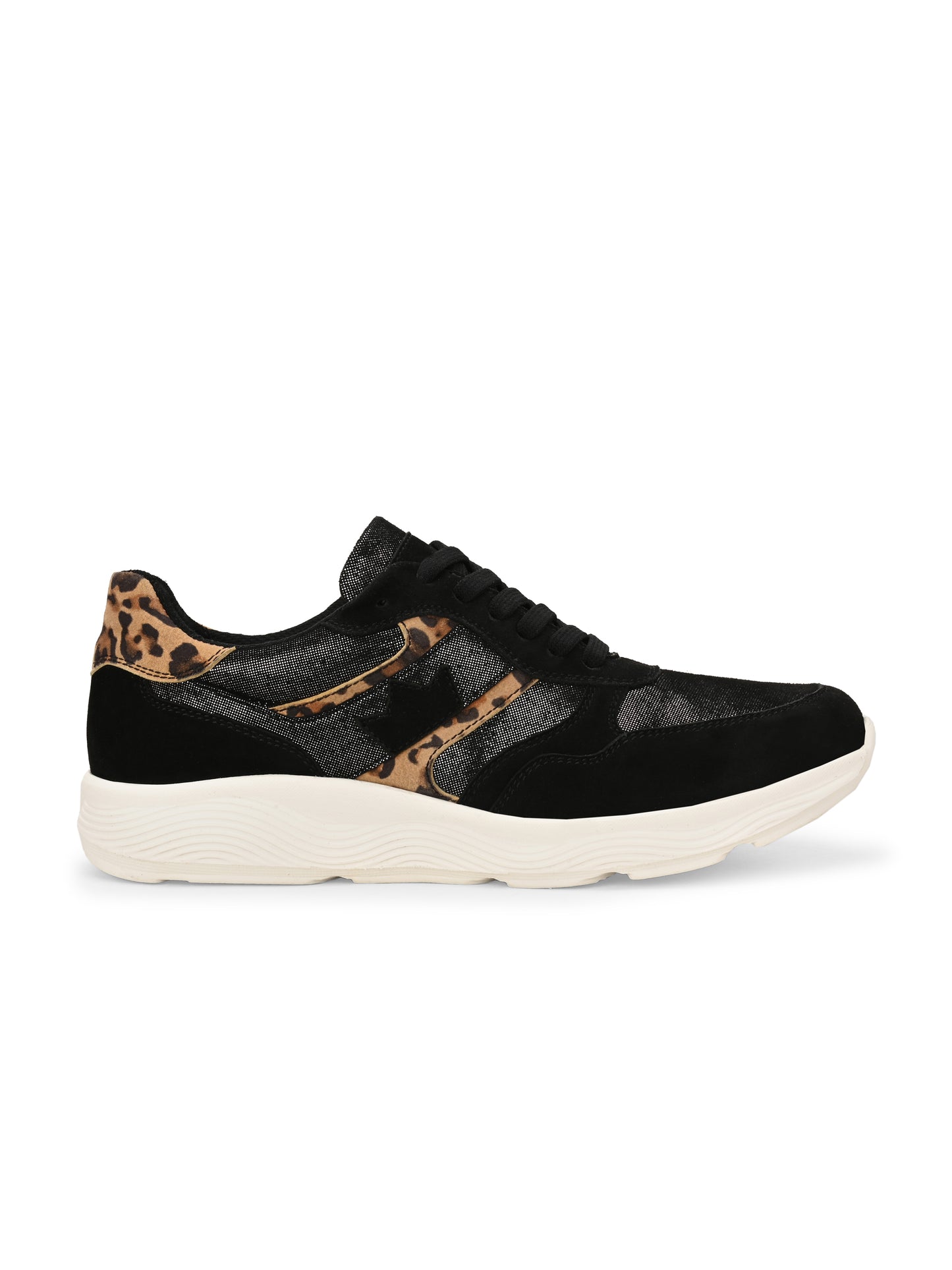 Berry Noir Leather Sneakers